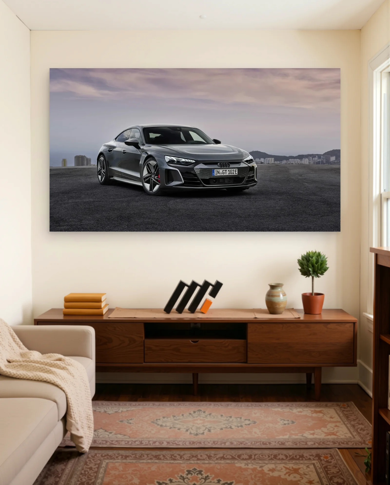 Audi E-tron GT Poster — framed wall art poster by Memocult
