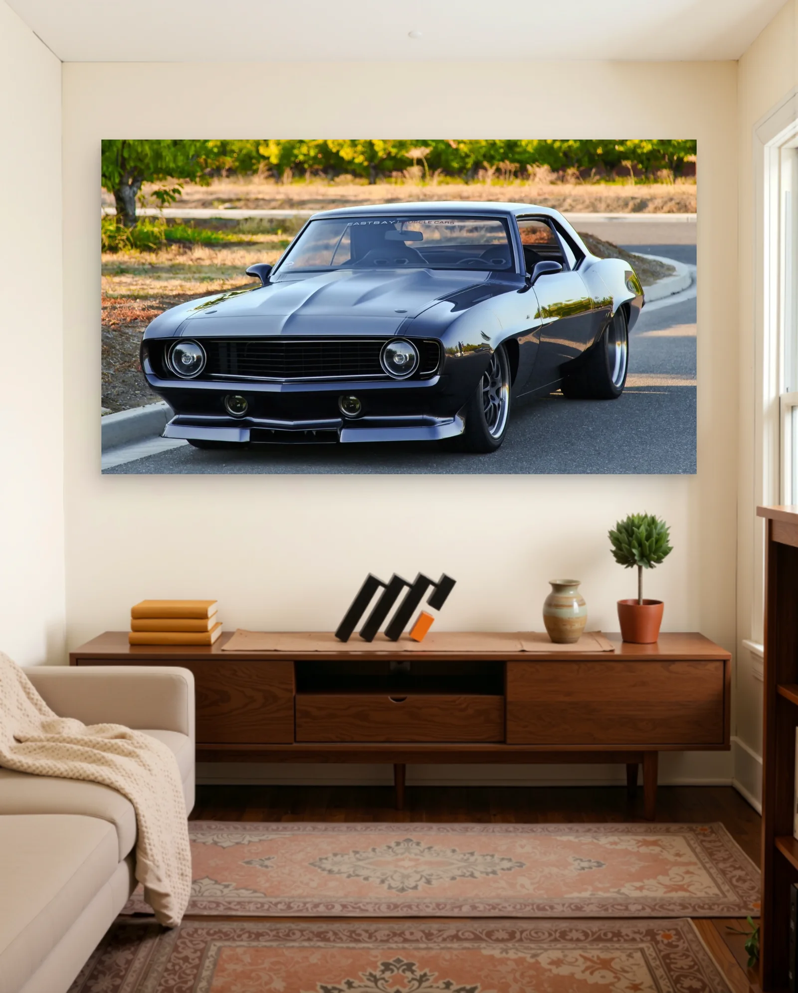 1969 Chevrolet Camaro Poster — framed wall art poster by Memocult