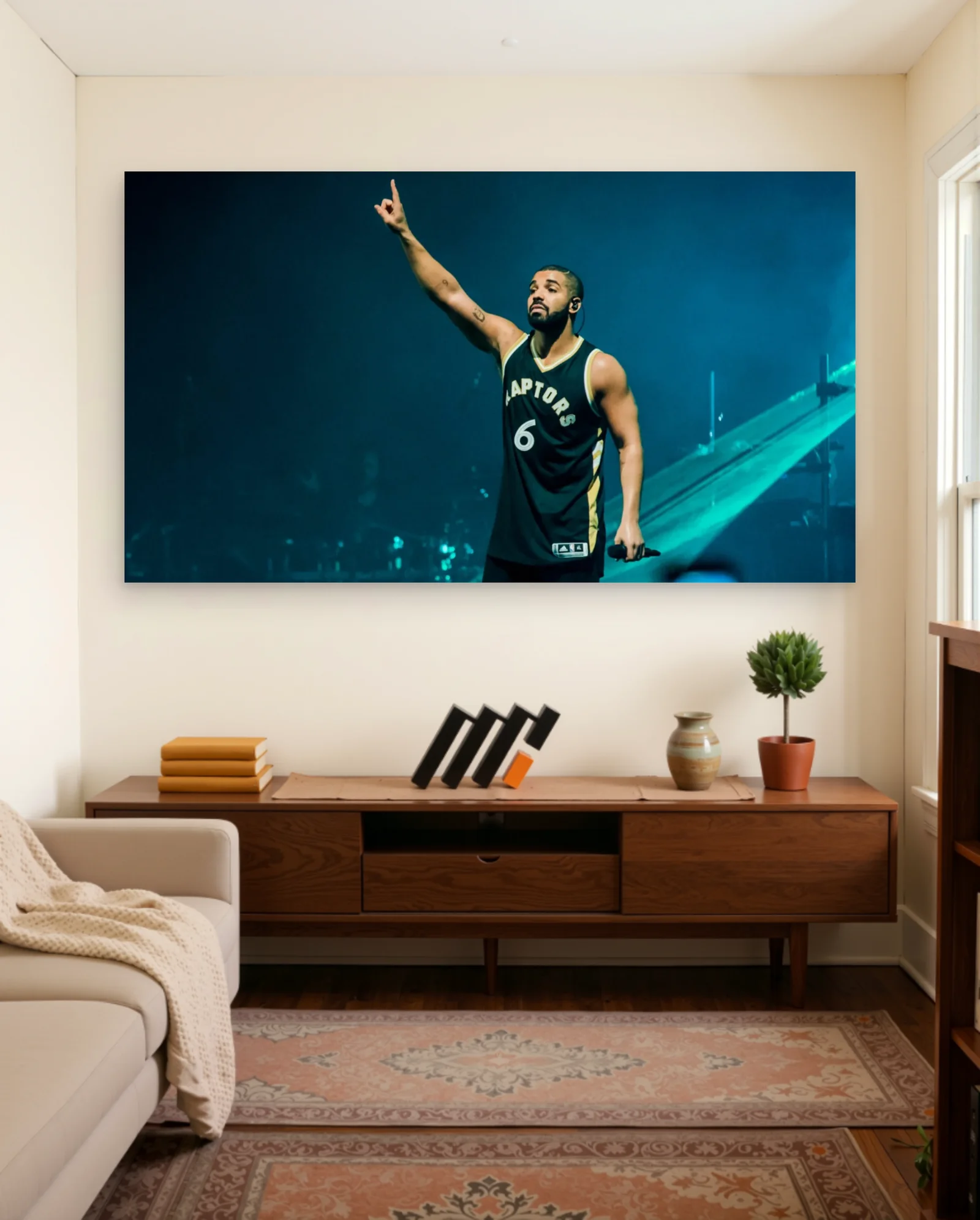 Drake Raptors Poster — framed wall art poster by Memocult
