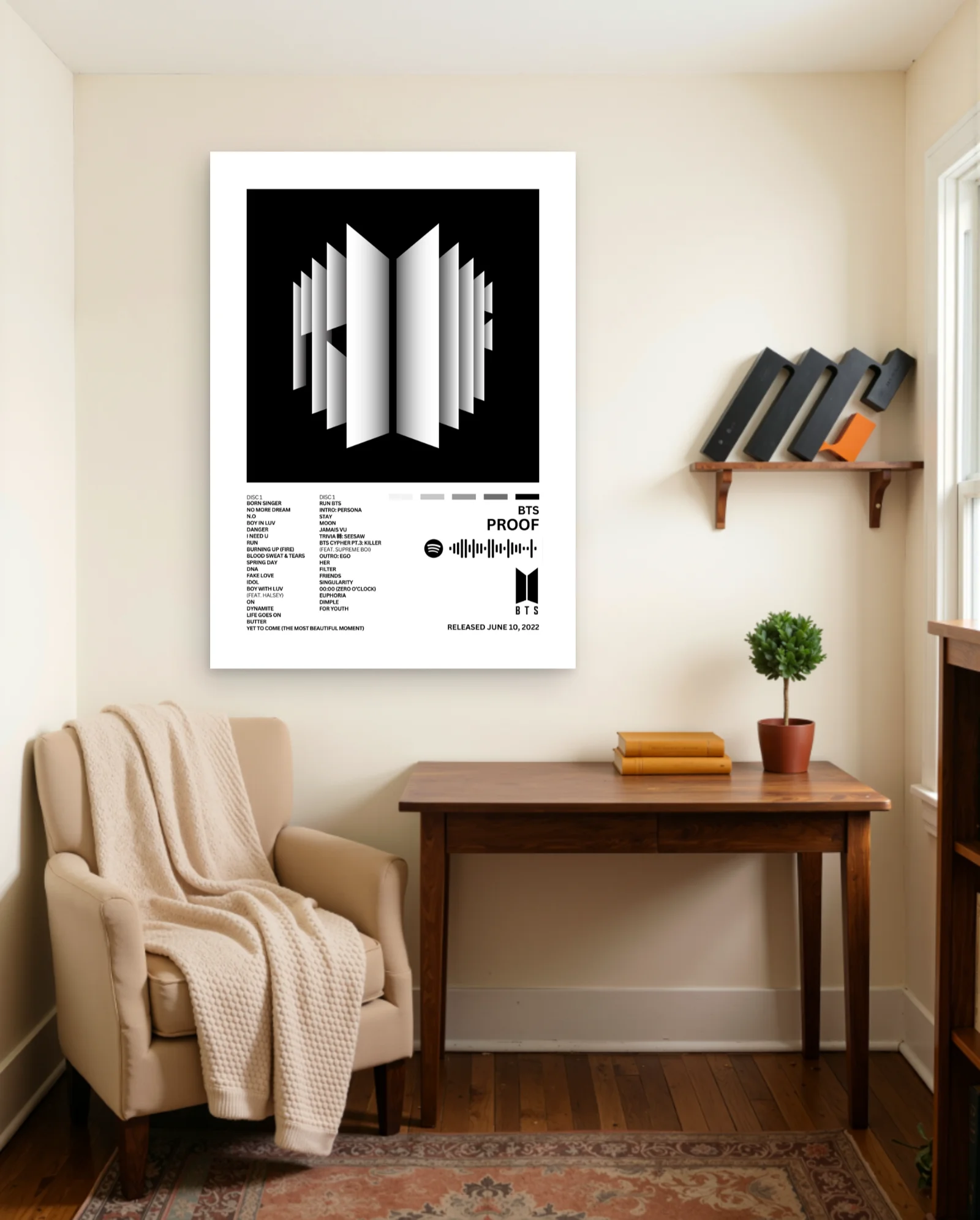BTS Proof Poster — framed wall art poster by Memocult