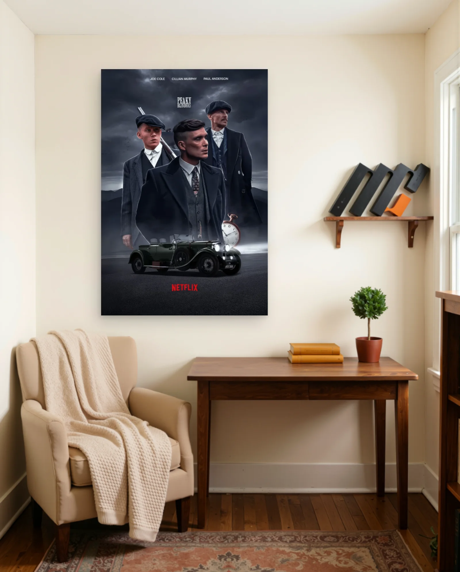 Peaky Blinders Poster — framed wall art poster by Memocult