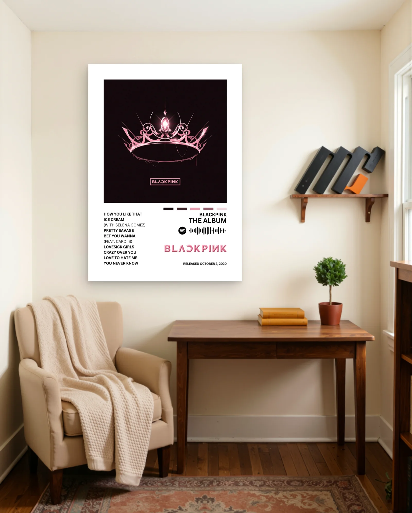 Blackpink The Album Poster — framed wall art poster by Memocult
