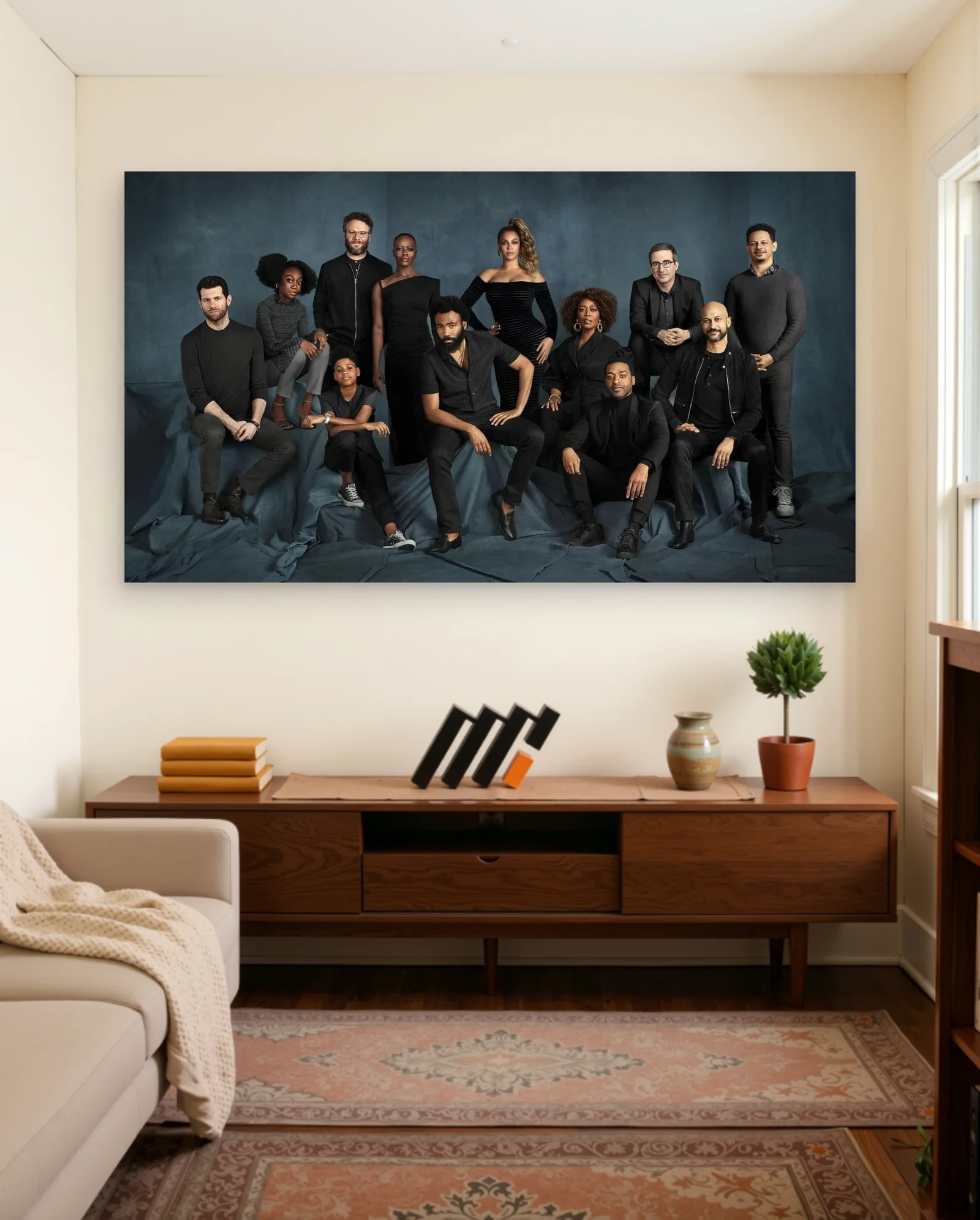 Beyoncé The Lion King Cast Poster — framed wall art poster by Memocult