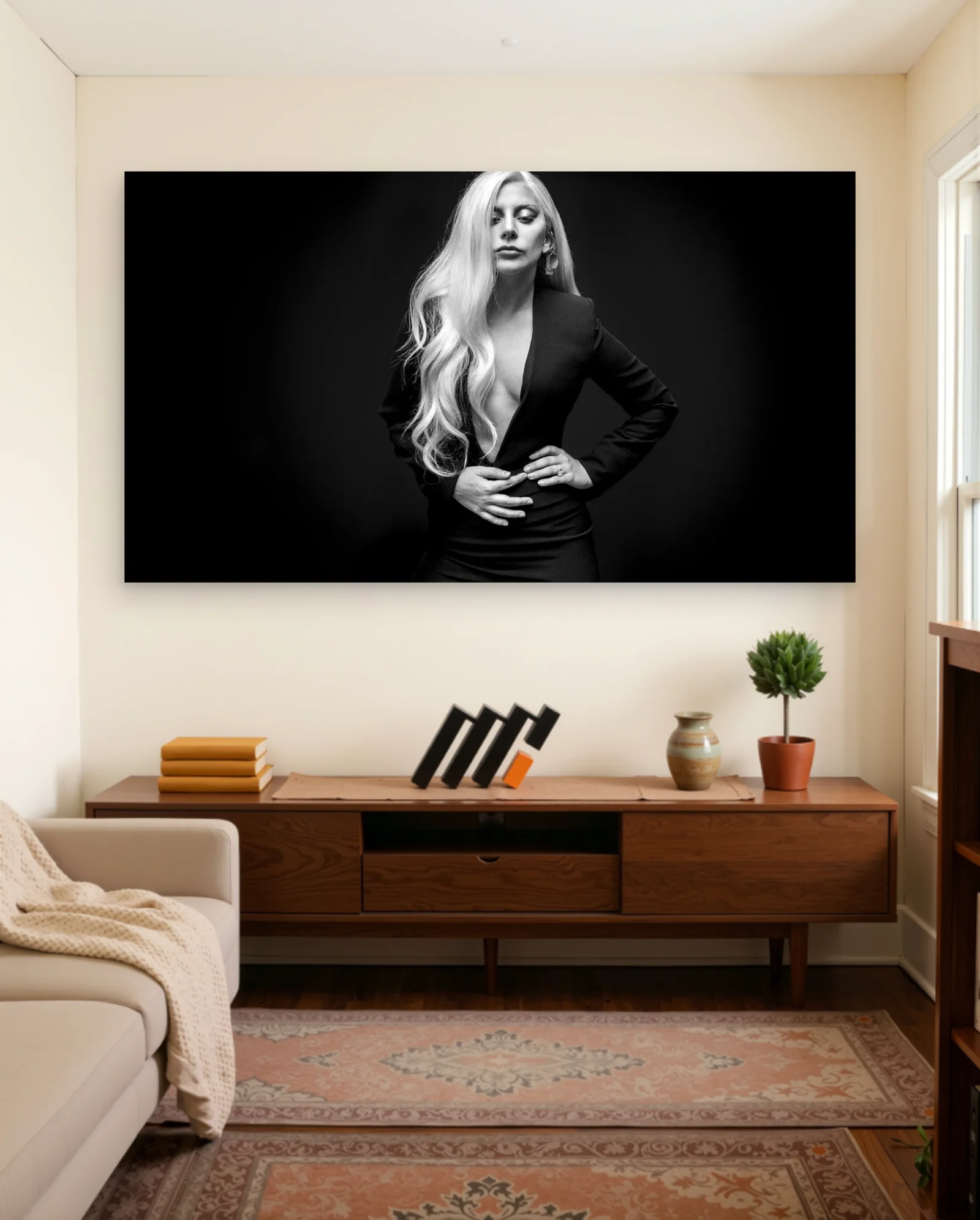 Lady Gaga Poster — framed wall art poster by Memocult
