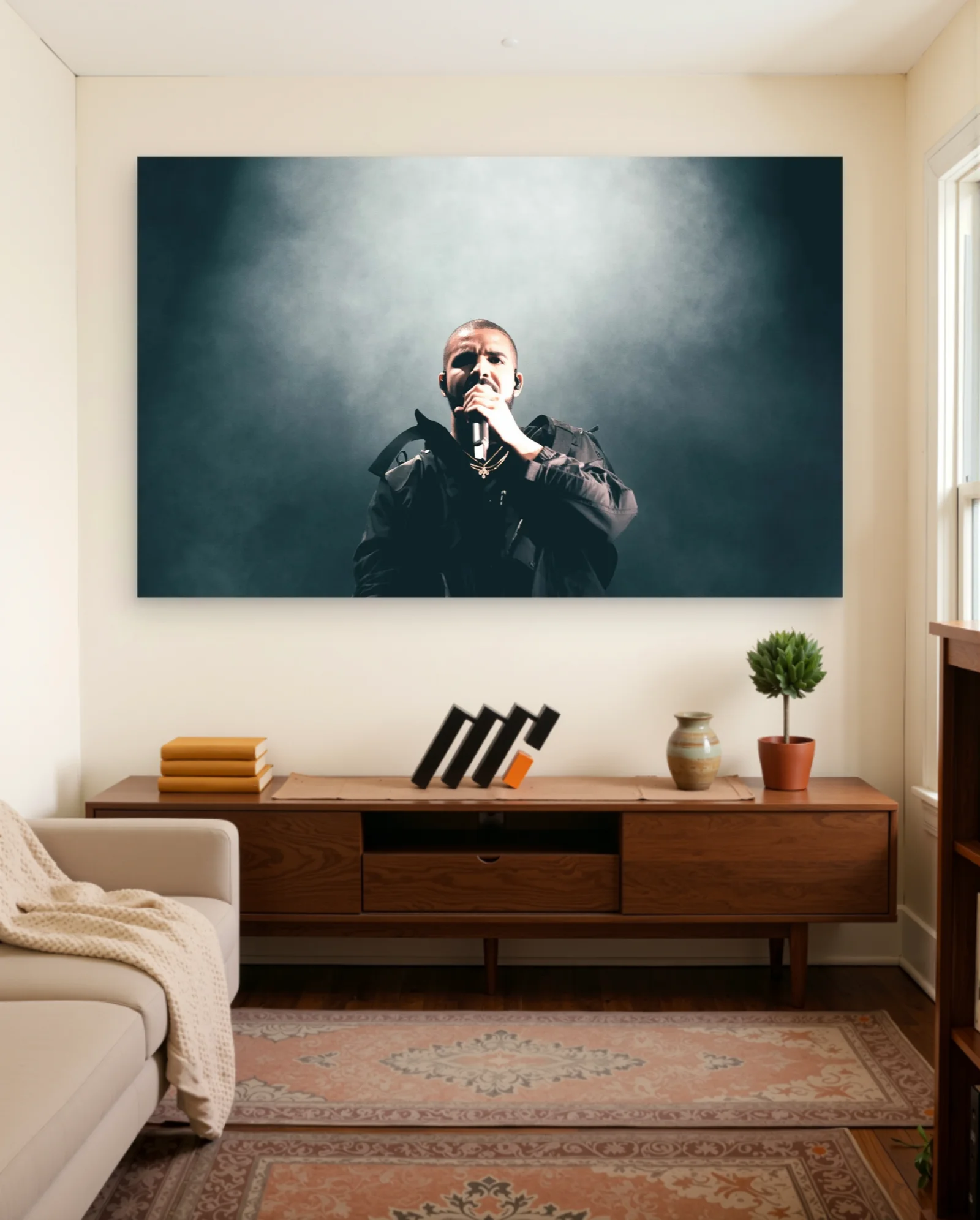 Drake Concert Poster — framed wall art poster by Memocult