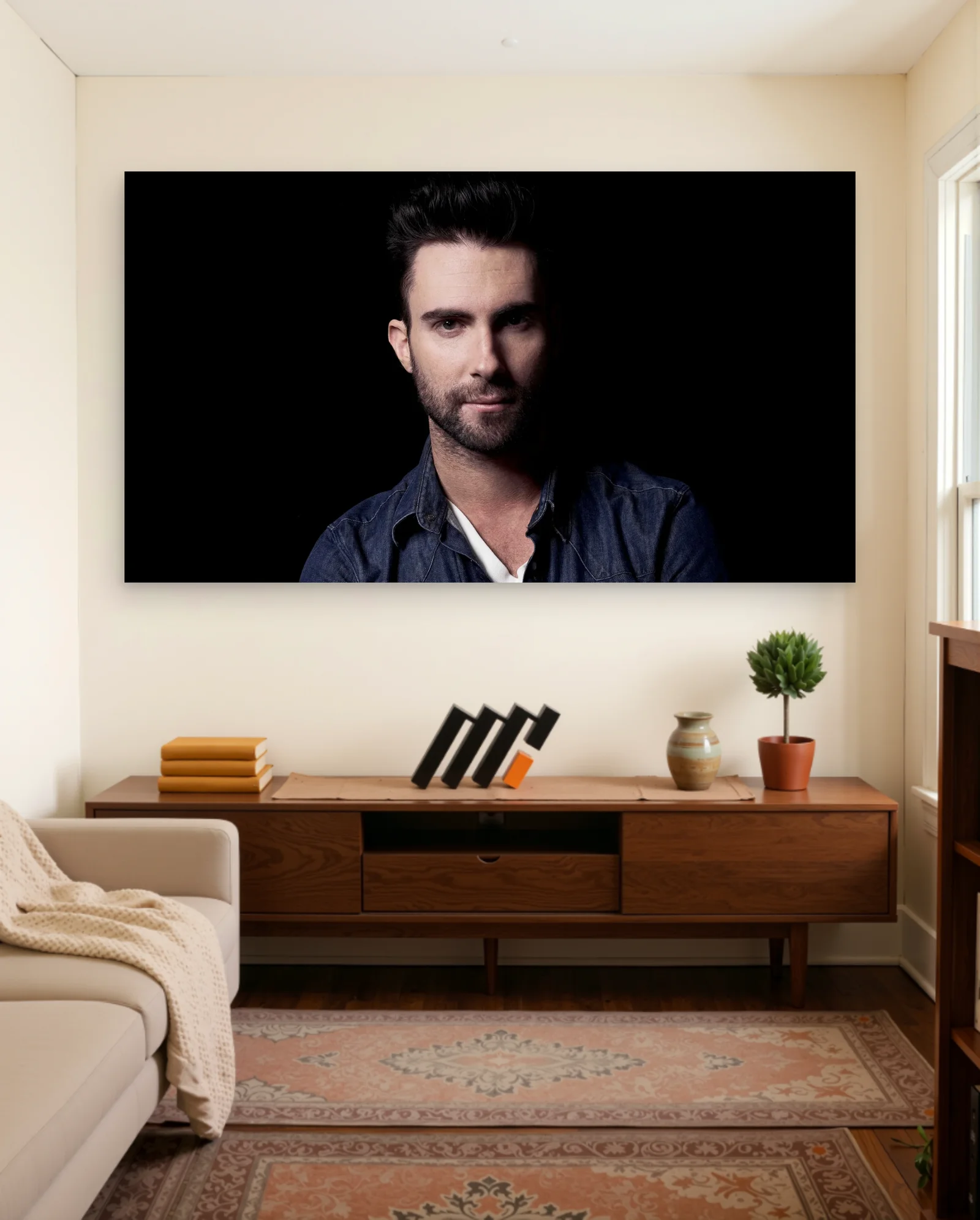 Maroon 5 Portrait Photography — framed wall art poster by Memocult