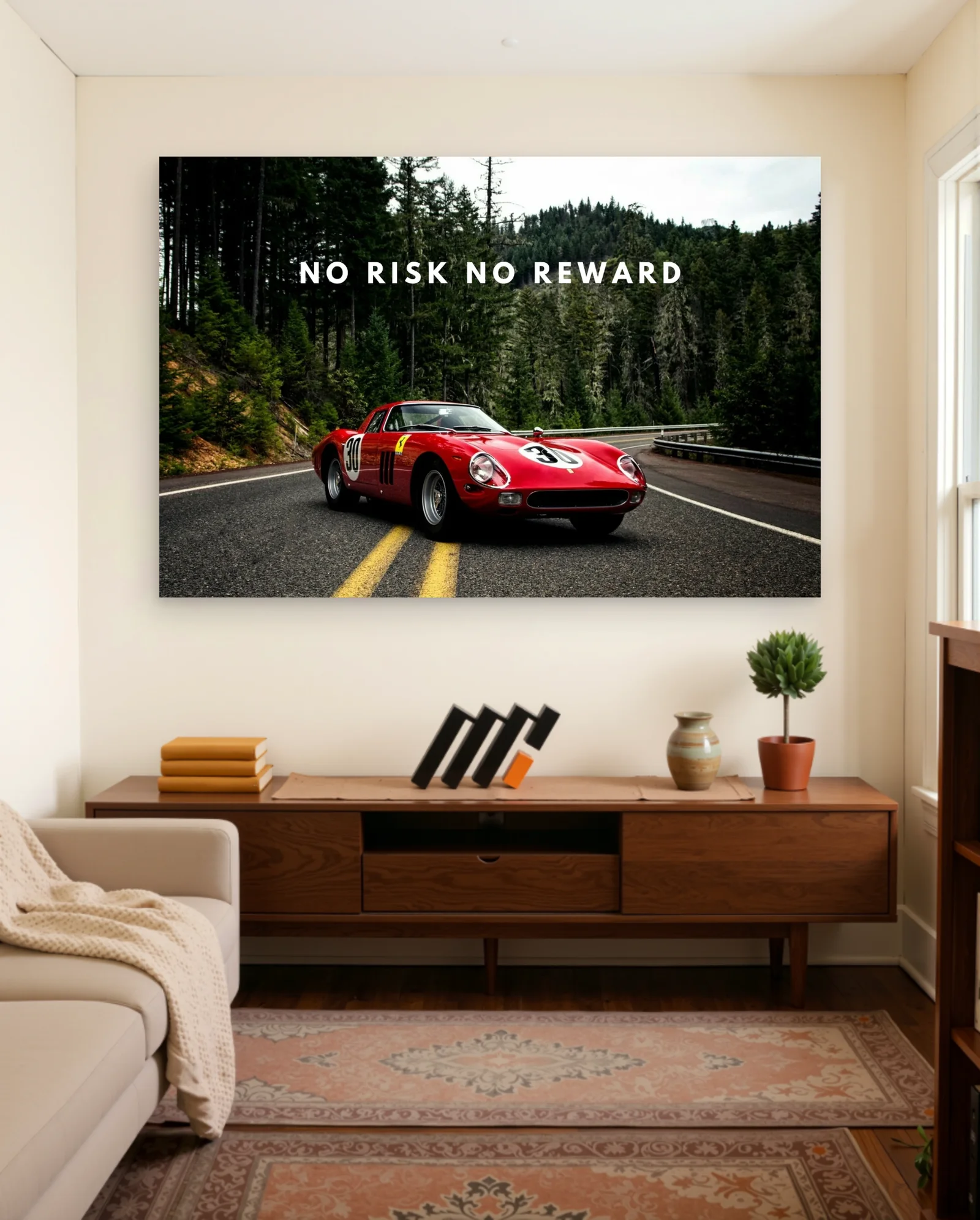 Ferrari Classic Race 30 Poster — framed wall art poster by Memocult