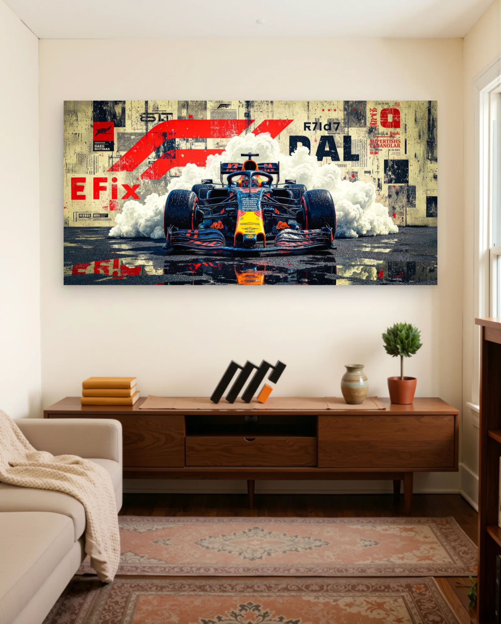 Formula 1 Red Bull Racing Car Poster — Formula 1 motorsport wall art poster