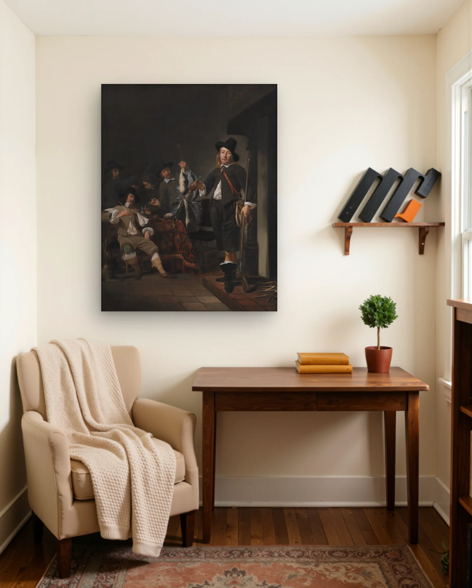 The Homecoming of a Fowling Party Art Print — framed wall art poster by Memocult