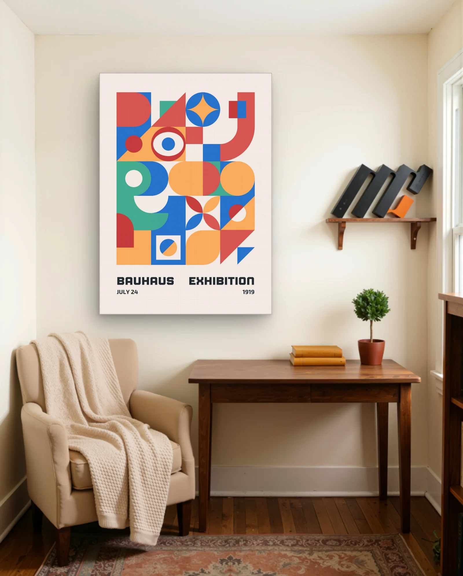 Bauhaus Exhibition July 24 1919 Wall Art — Abstract abstract & modern wall art poster