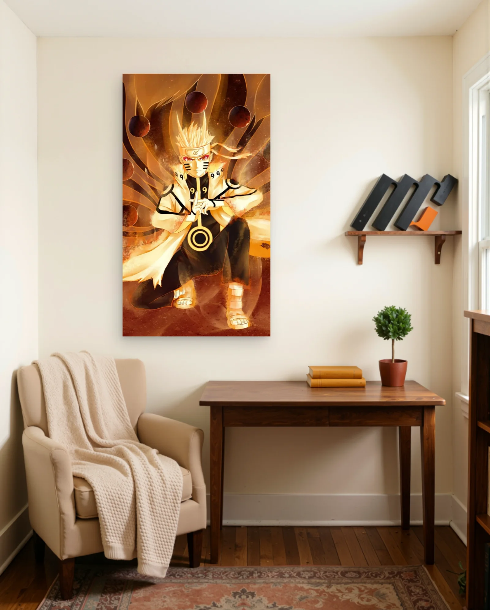 Naruto Sage Mode Six Paths Poster — framed wall art poster by Memocult
