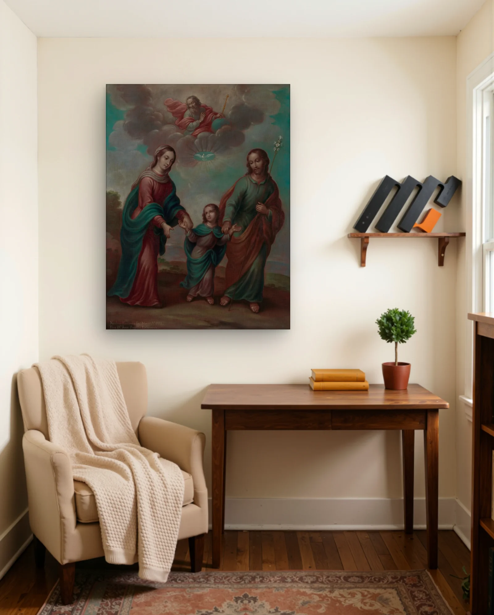 The Holy Family Art Print — framed wall art poster by Memocult