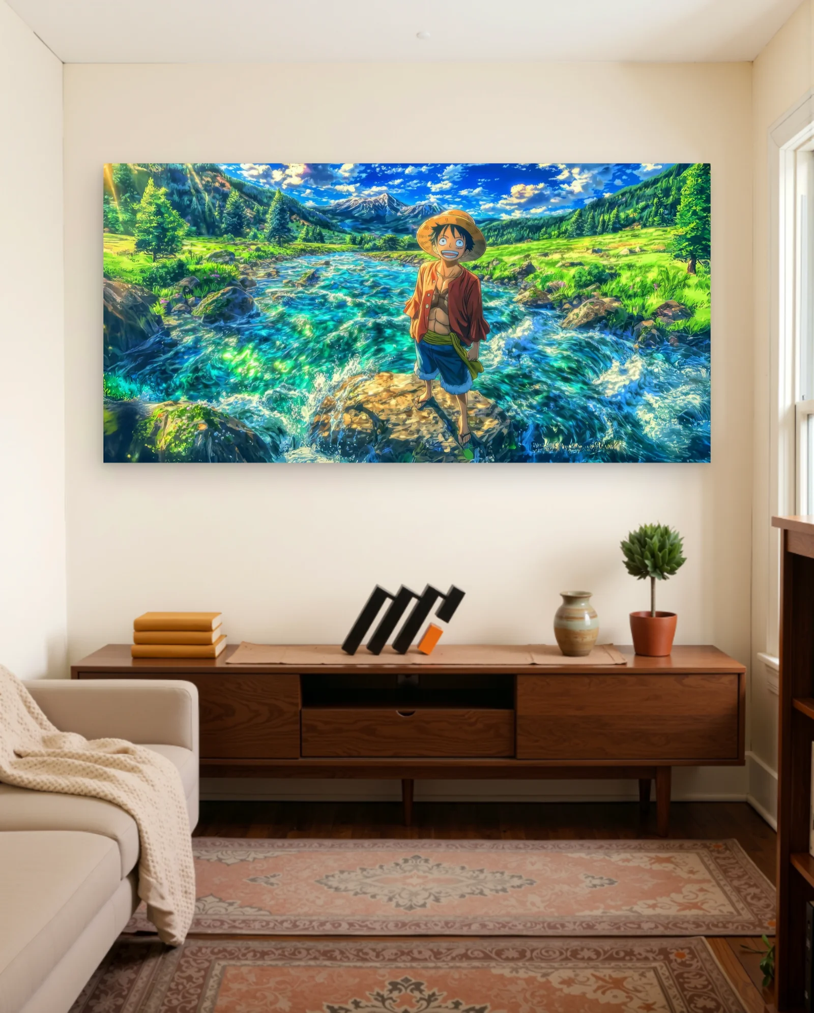 Monkey D Luffy One Piece Poster — One Piece anime & manga wall art poster