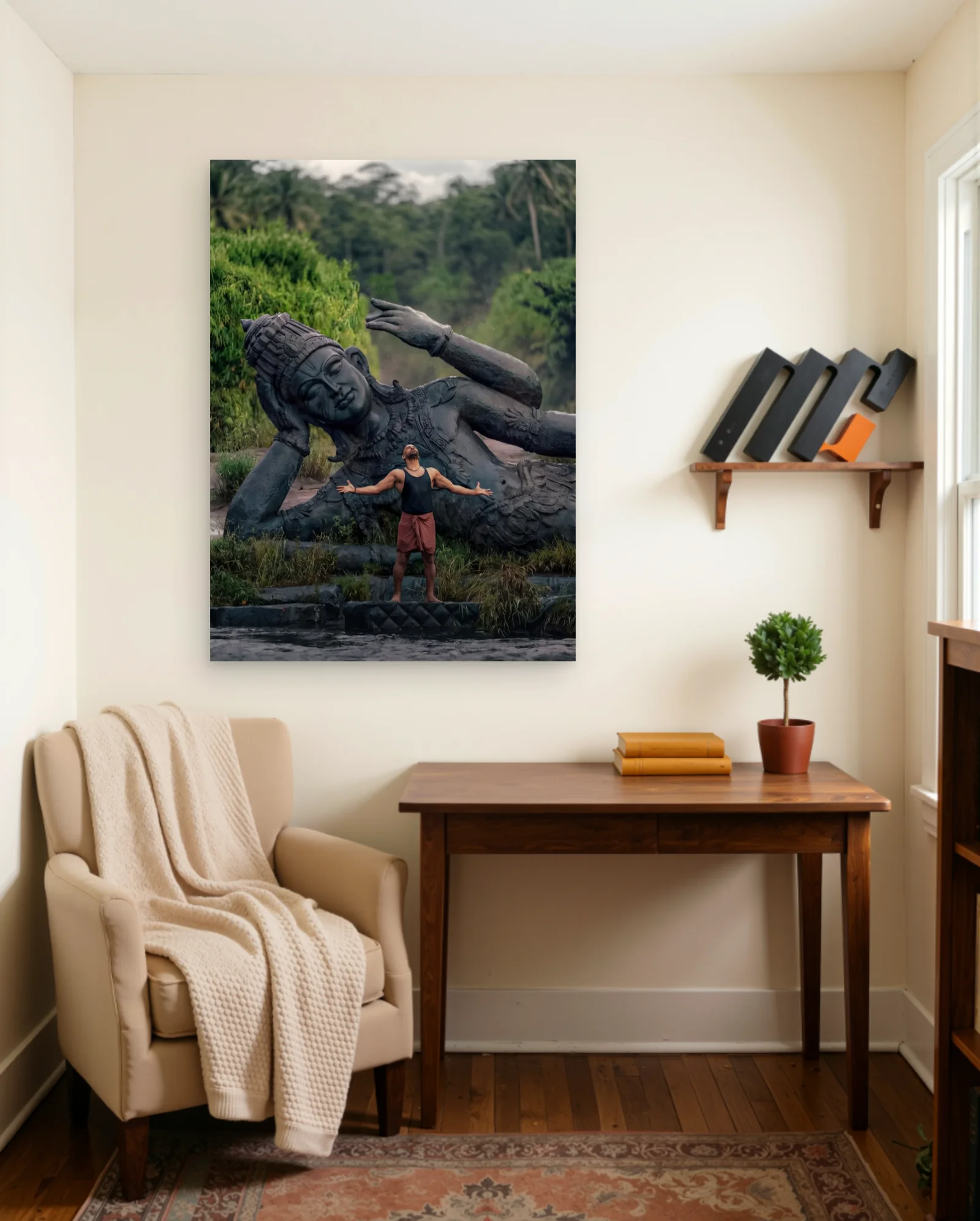 Ravanan Statue Poster — framed wall art poster by Memocult