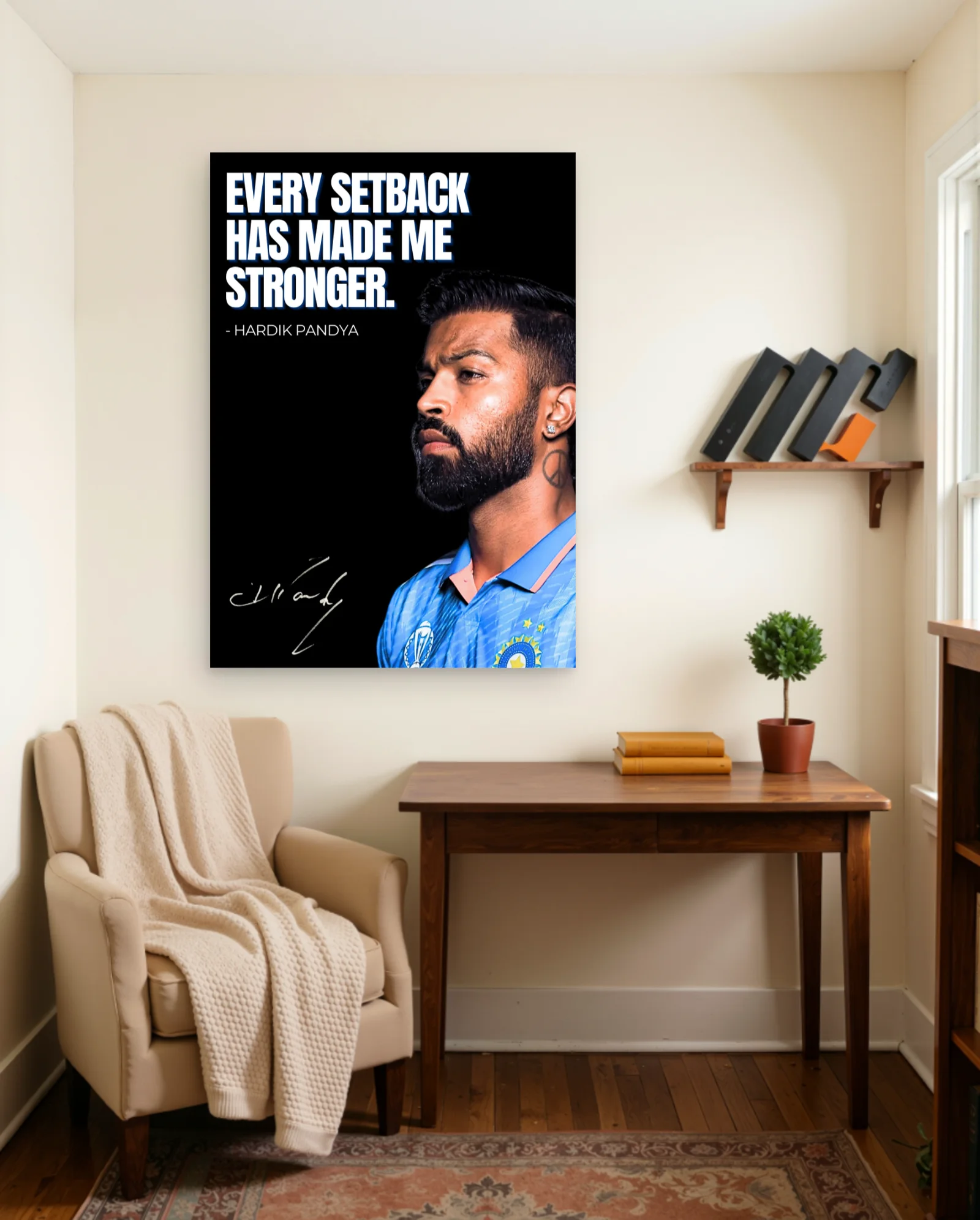 Every Setback Has Made Me Stronger Poster — framed wall art poster by Memocult