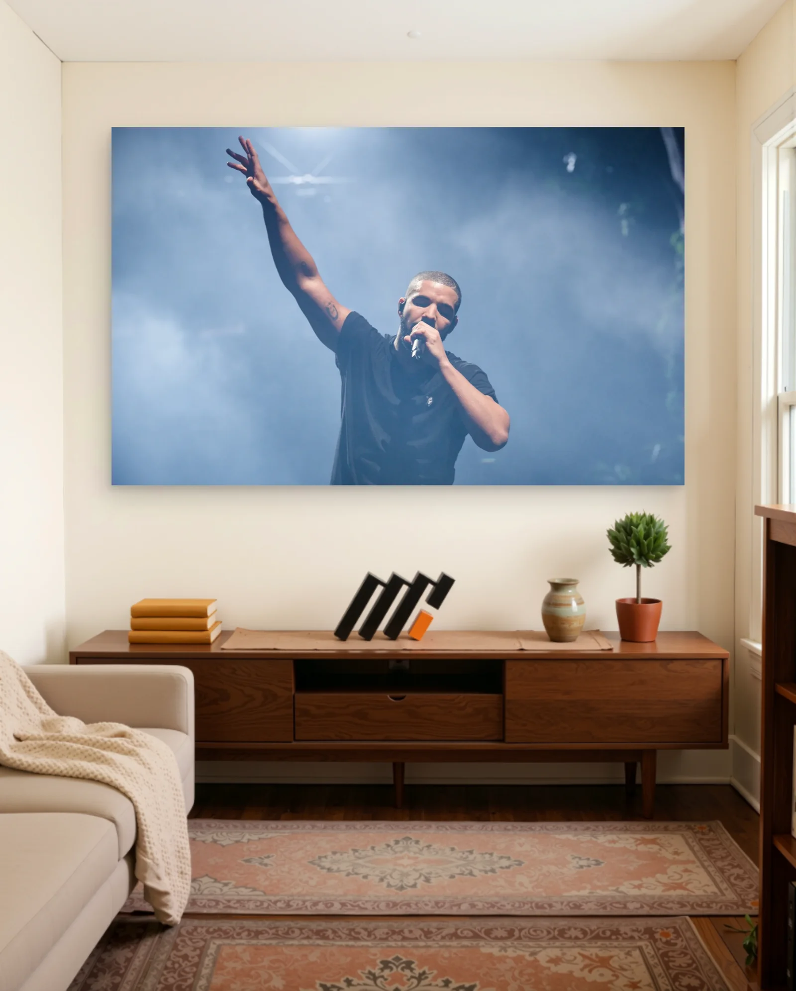Drake Live Poster — framed wall art poster by Memocult