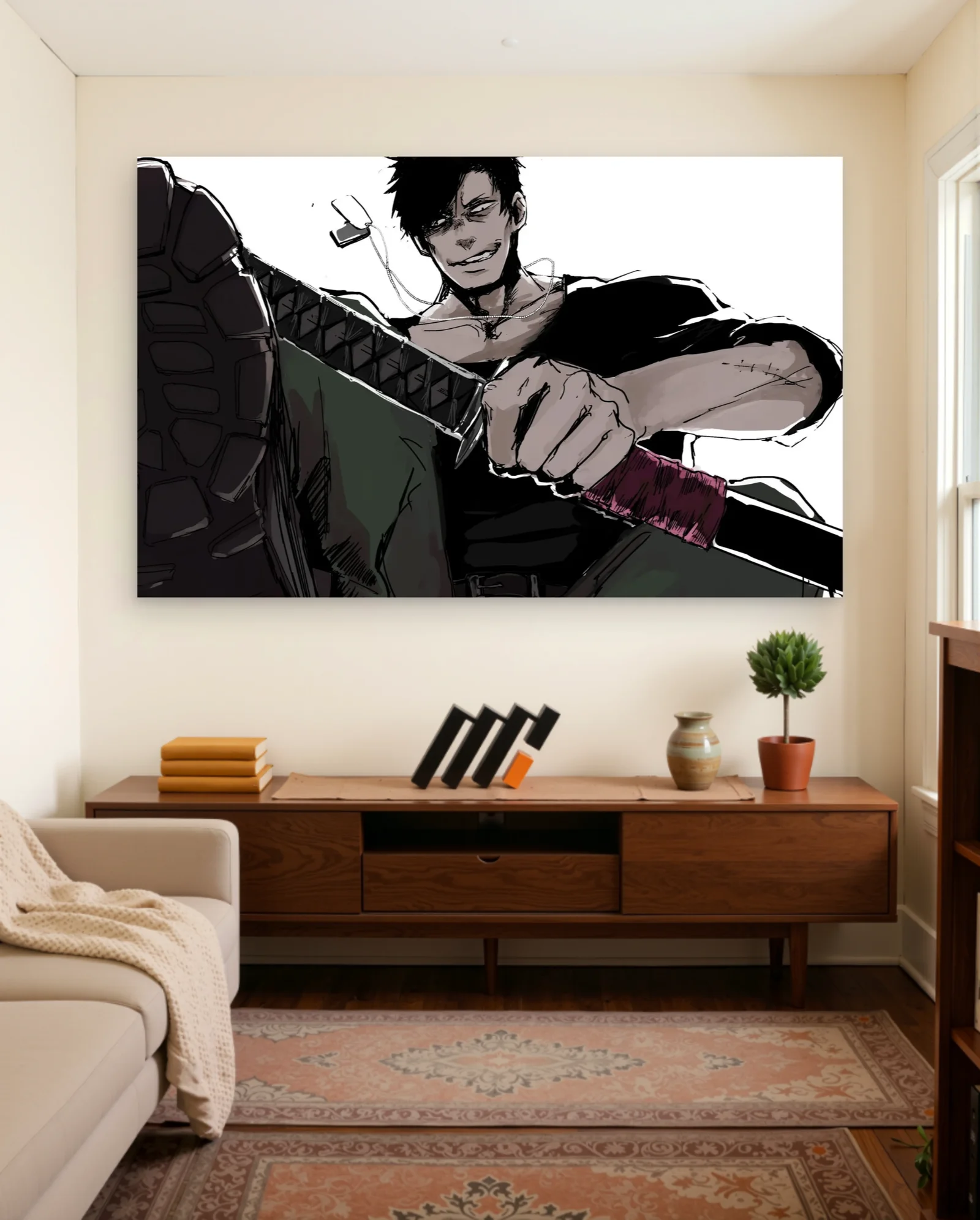 Mugen Samurai Champloo Poster — framed wall art poster by Memocult
