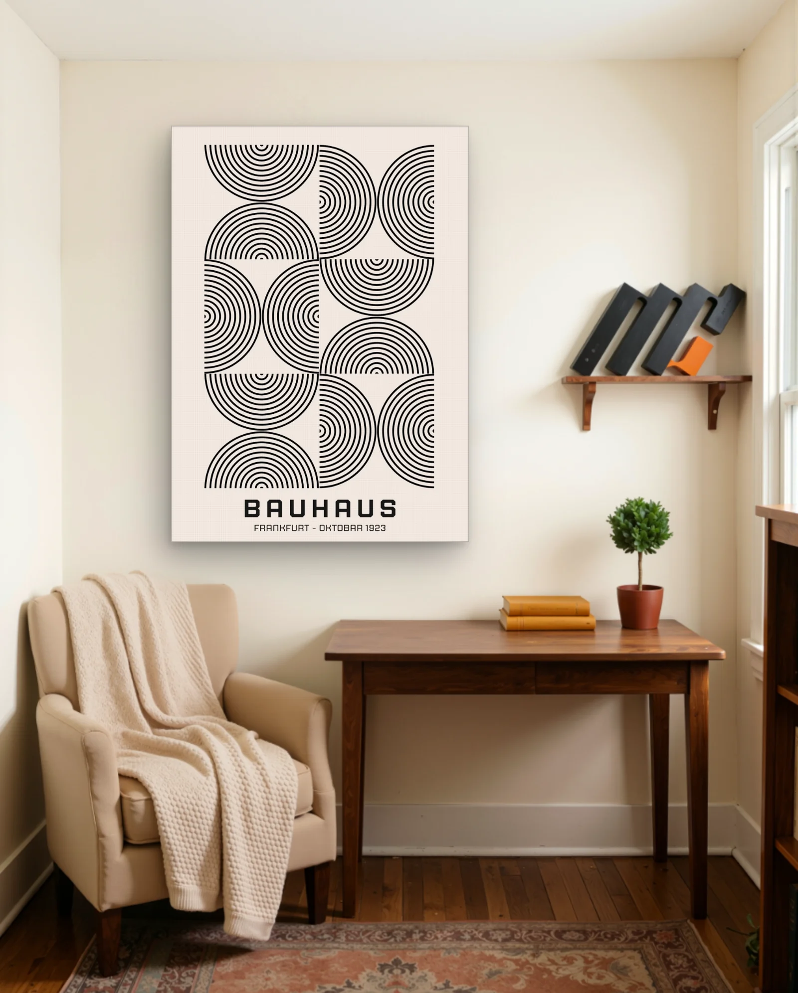 Bauhaus Frankfurt Oktober 1923 Wall Art — Abstract abstract & modern wall art poster