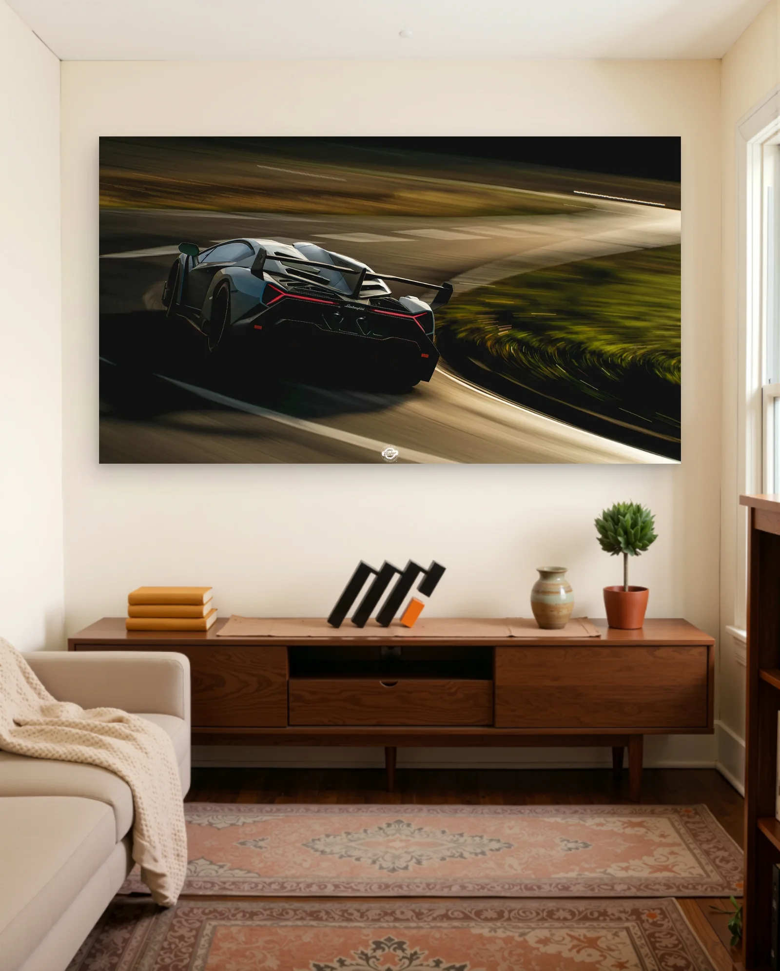 Lamborghini Veneno Roadster Poster — framed wall art poster by Memocult