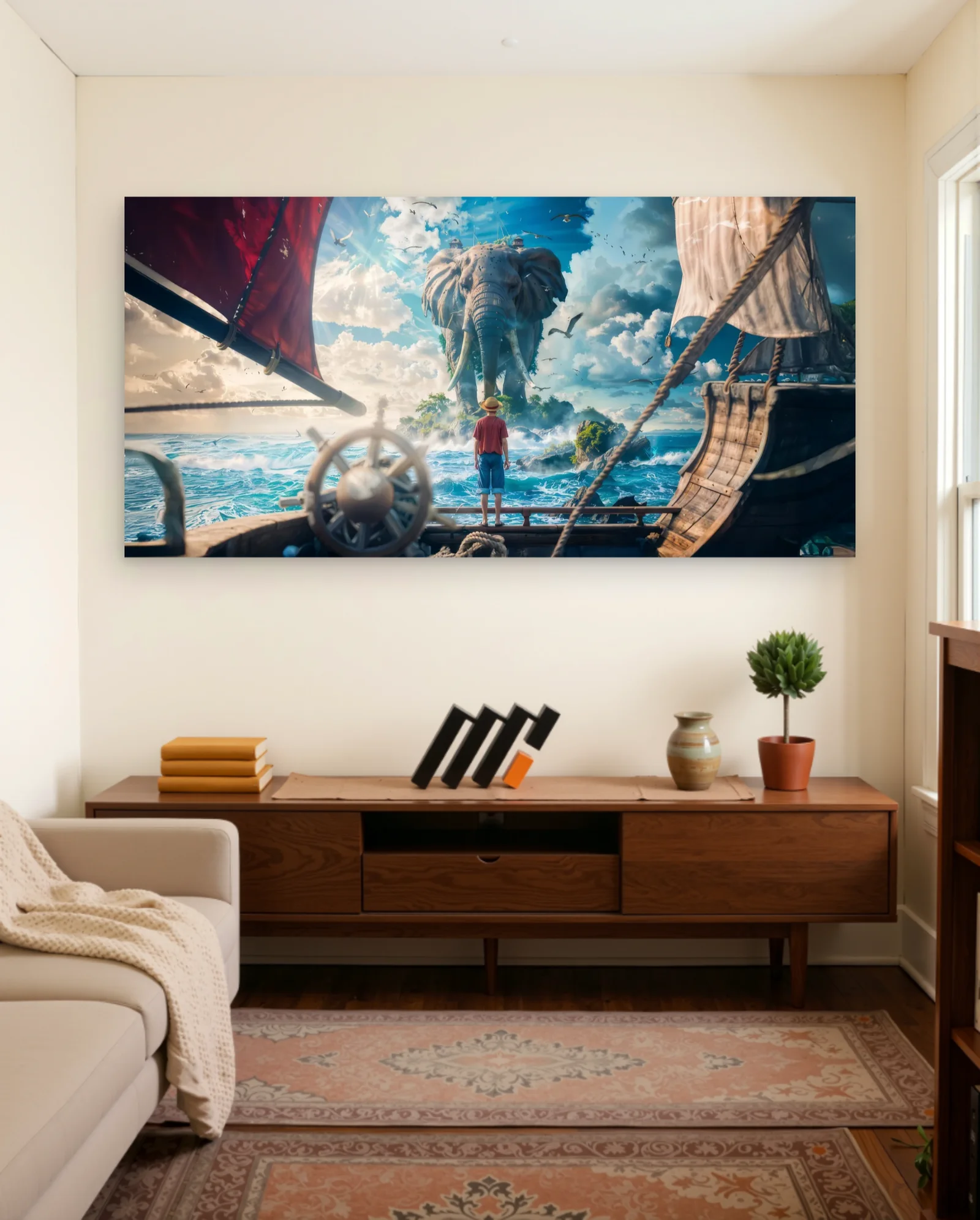One Piece Luffy Elephant Island Poster — One Piece anime & manga wall art poster
