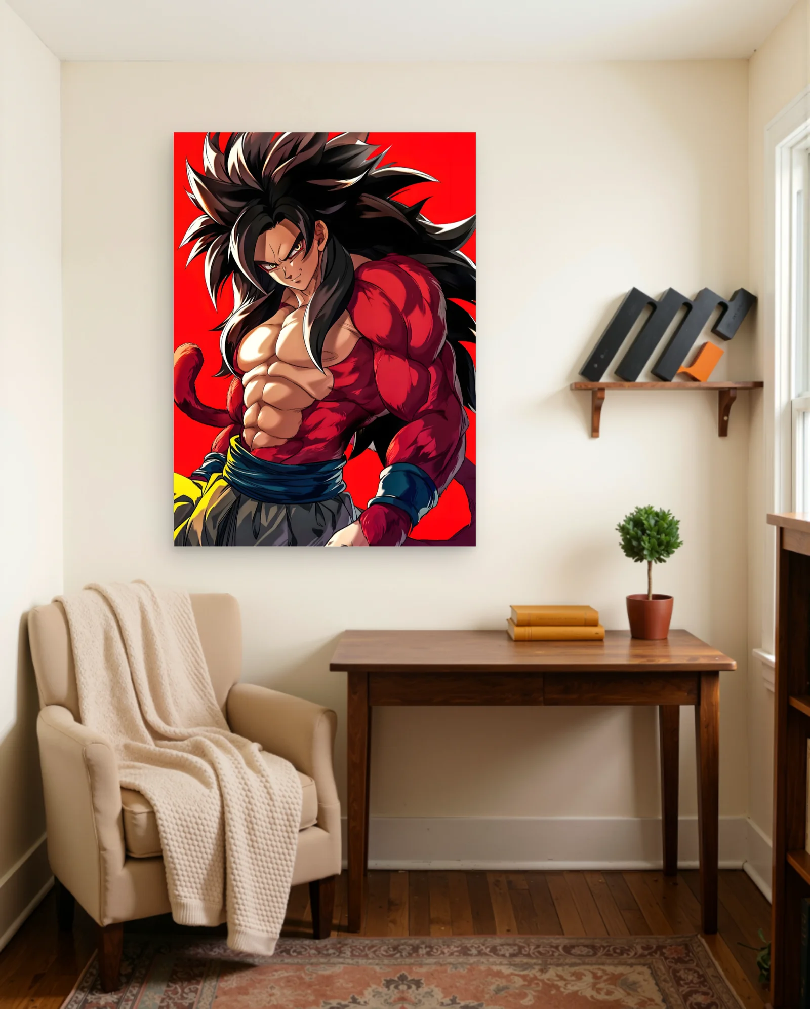 Super Saiyan 4 Goku Poster — framed wall art poster by Memocult