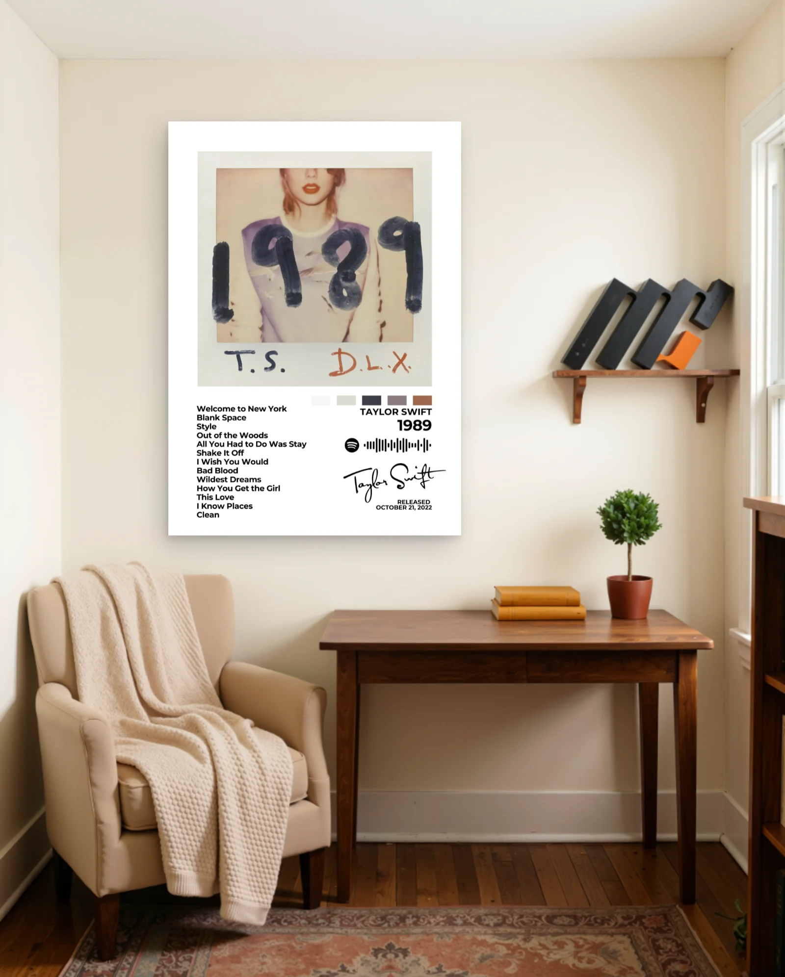 Taylor Swift 1989 Deluxe Poster — framed wall art poster by Memocult