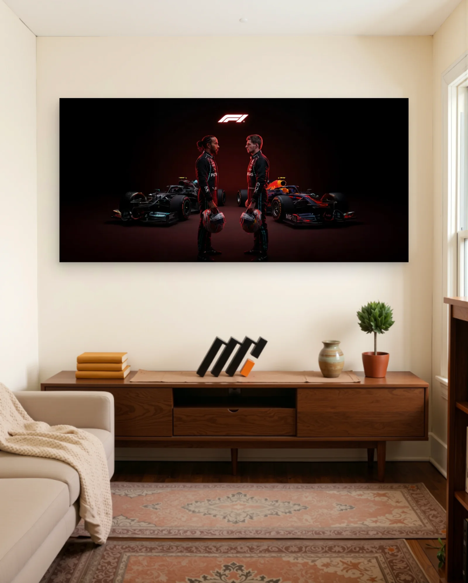 Formula 1 Drivers and Cars Poster — Formula 1 motorsport wall art poster