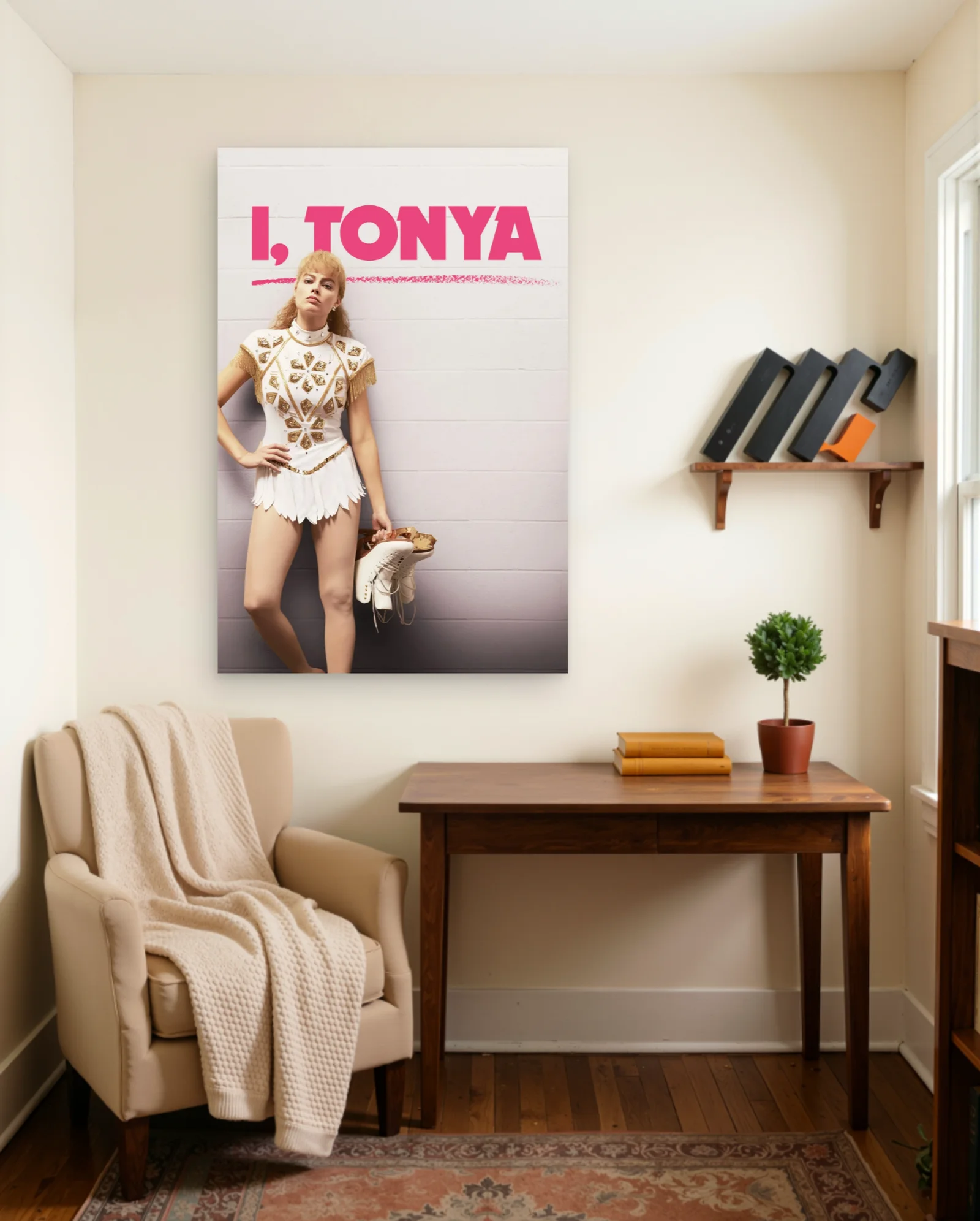 I Tonya Margot Robbie Skating Costume Poster — framed wall art poster by Memocult