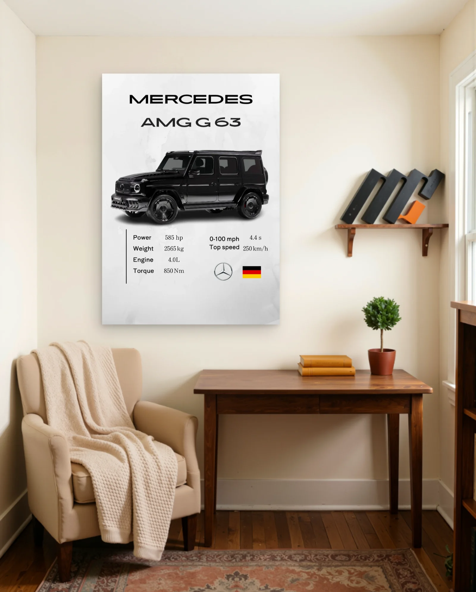 Mercedes AMG G63 Poster — framed wall art poster by Memocult