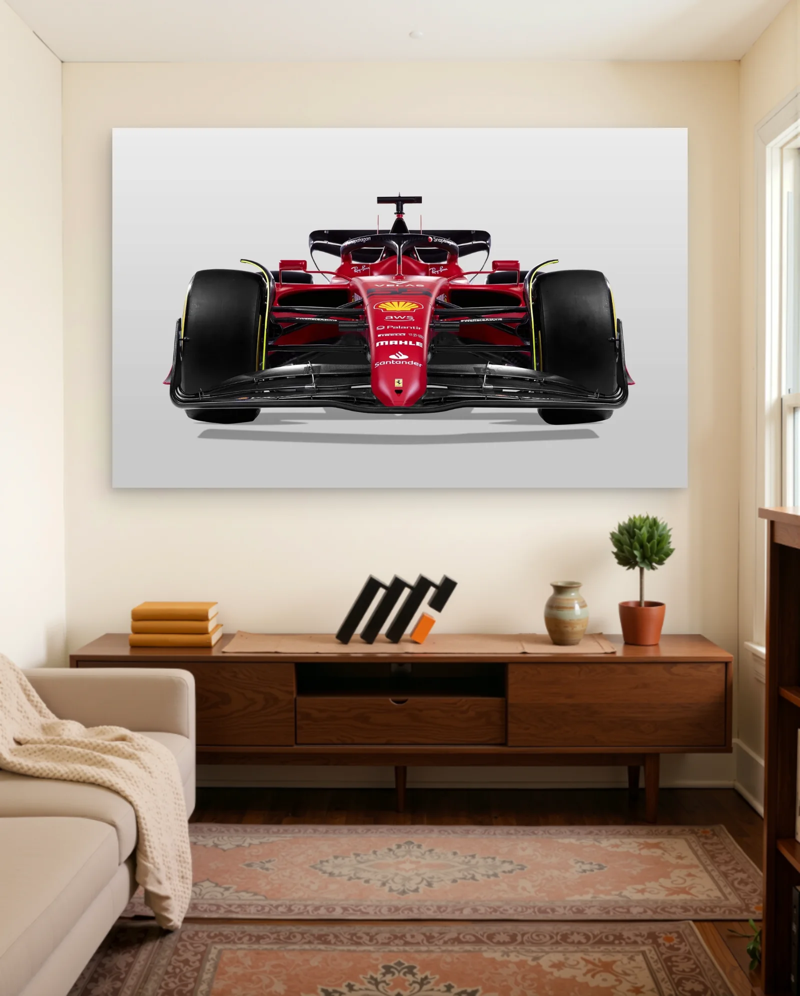 Scuderia Ferrari F1 Car 2023 Poster — Formula 1 motorsport wall art poster