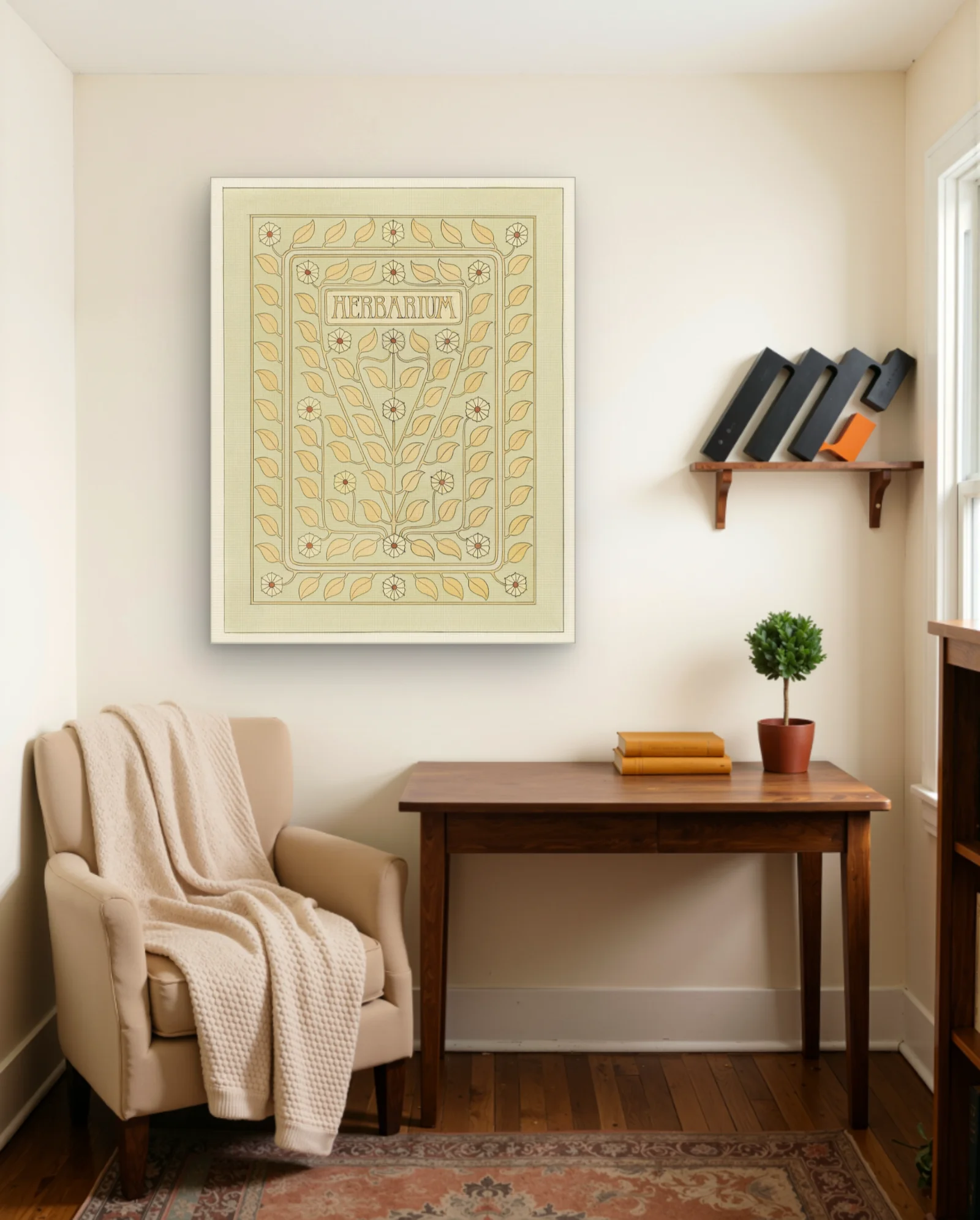 Herbarium Floral Design Art Print — Art Nouveau art nouveau & deco wall art poster