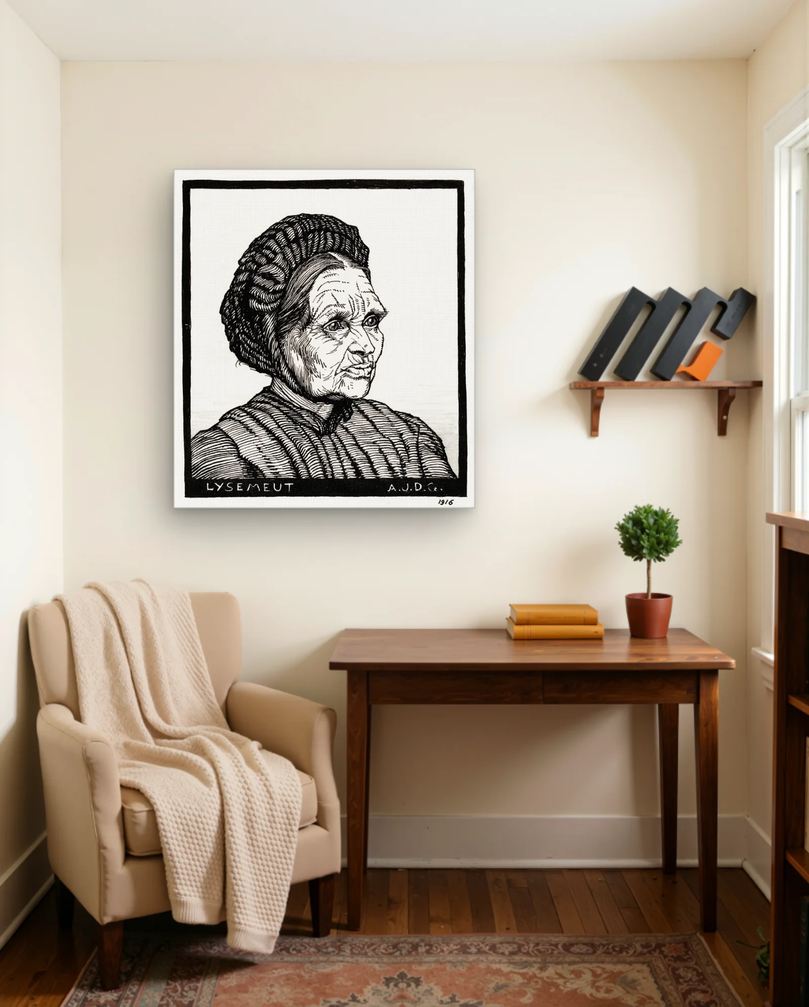 Portrait Of Lysemeut 1916 Art Print — framed wall art poster by Memocult