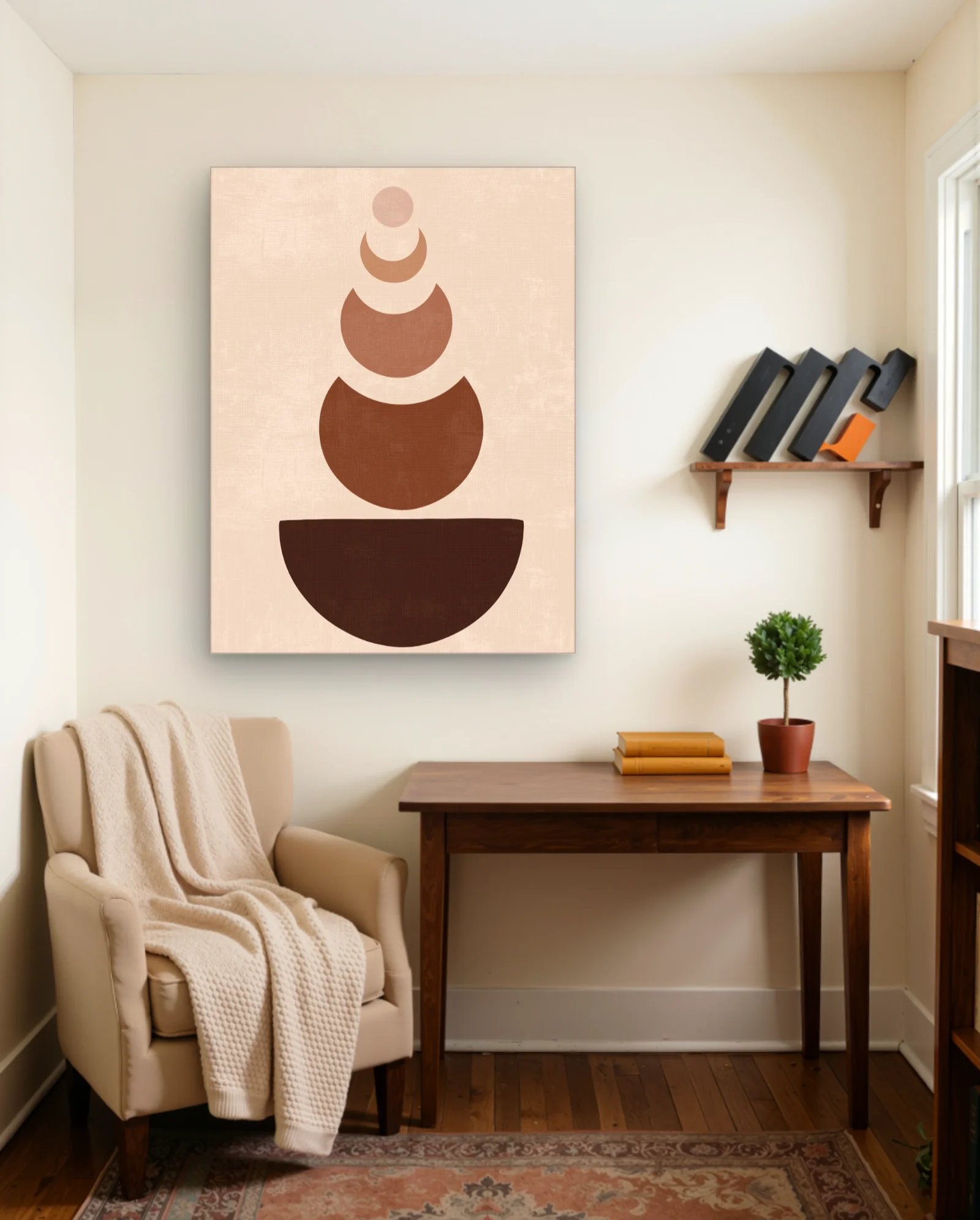 Stacked Terracotta Arches Wall Art — Abstract abstract & modern wall art poster