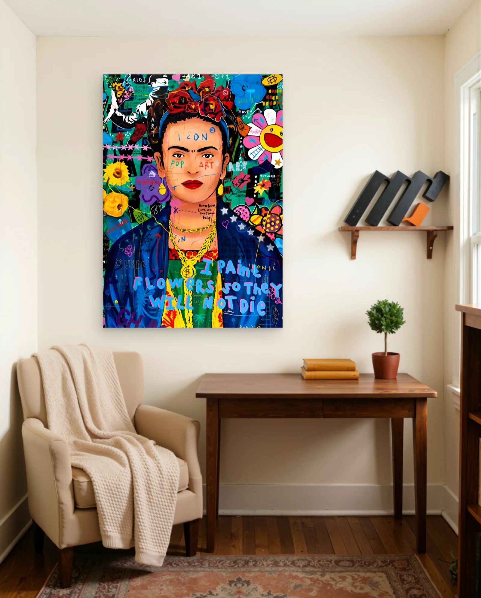 Frida Kahlo Poster — framed wall art poster by Memocult