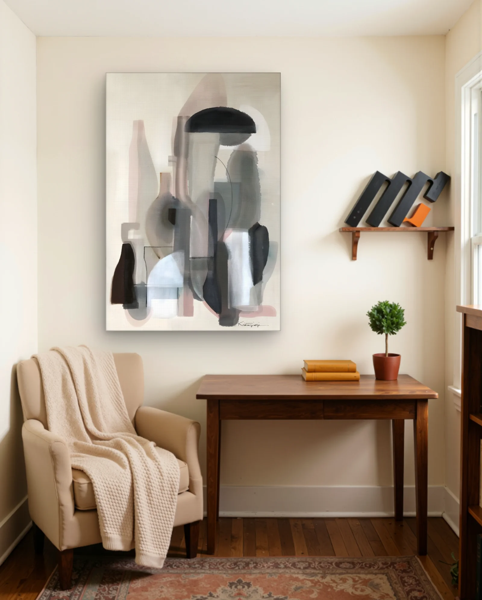 Neutral Arches And Vessels Wall Art — Abstract abstract & modern wall art poster