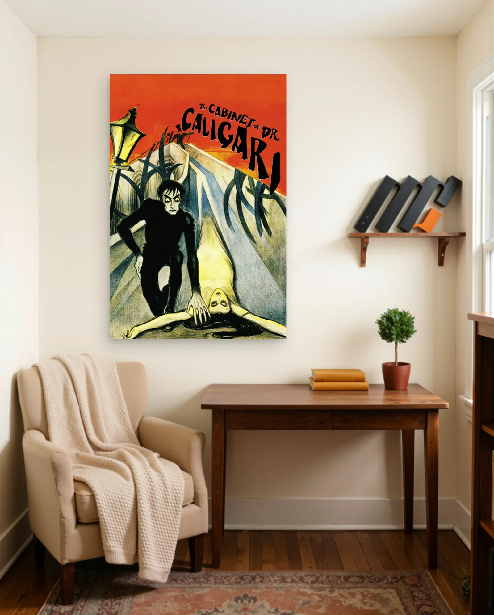 The Cabinet Of Dr Caligari Poster — framed wall art poster by Memocult