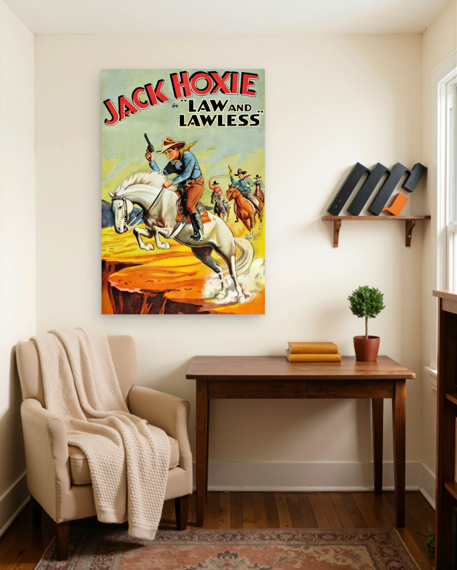Jack Hoxie Law And Lawless Poster — framed wall art poster by Memocult