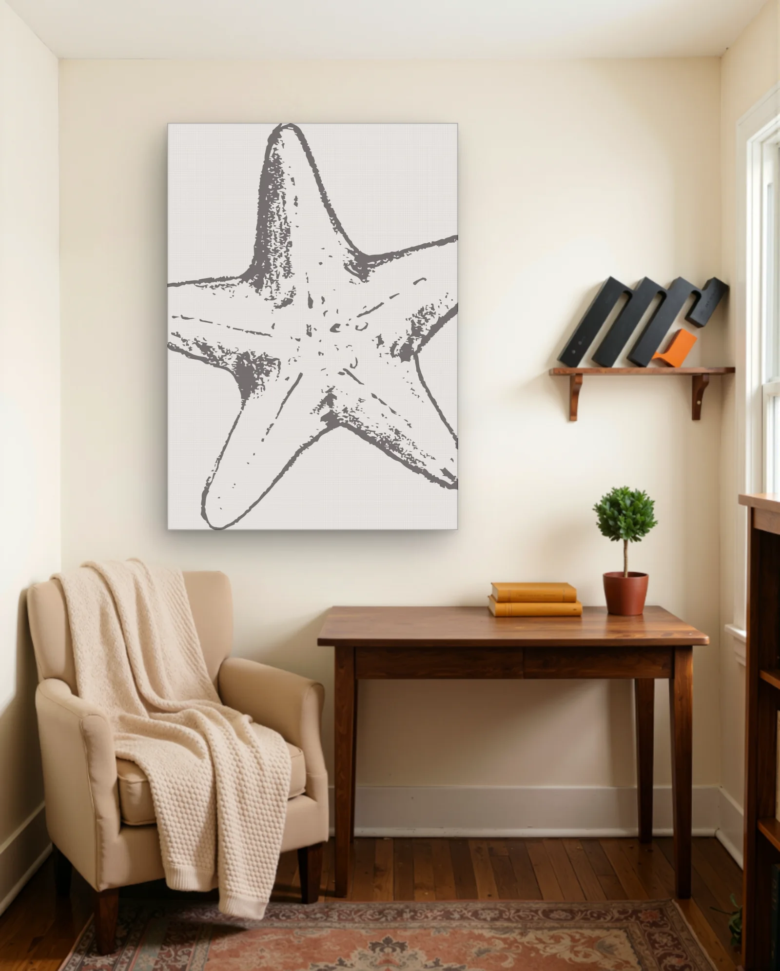 Starfish Wall Art — framed wall art poster by Memocult