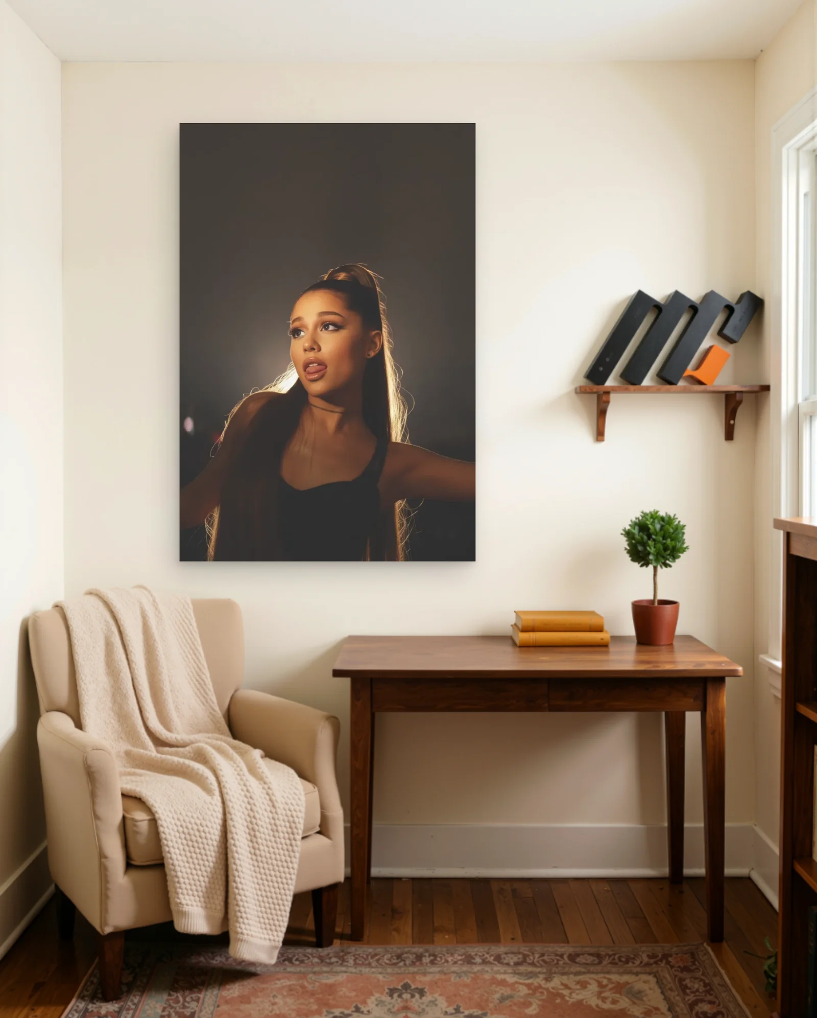 Ariana Grande Poster — framed wall art poster by Memocult