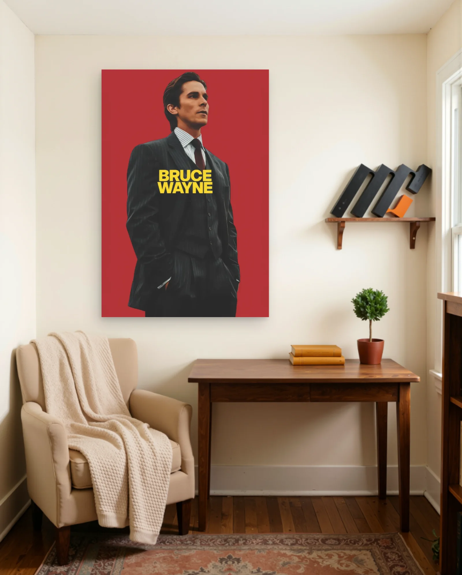 Bruce Wayne Poster — framed wall art poster by Memocult