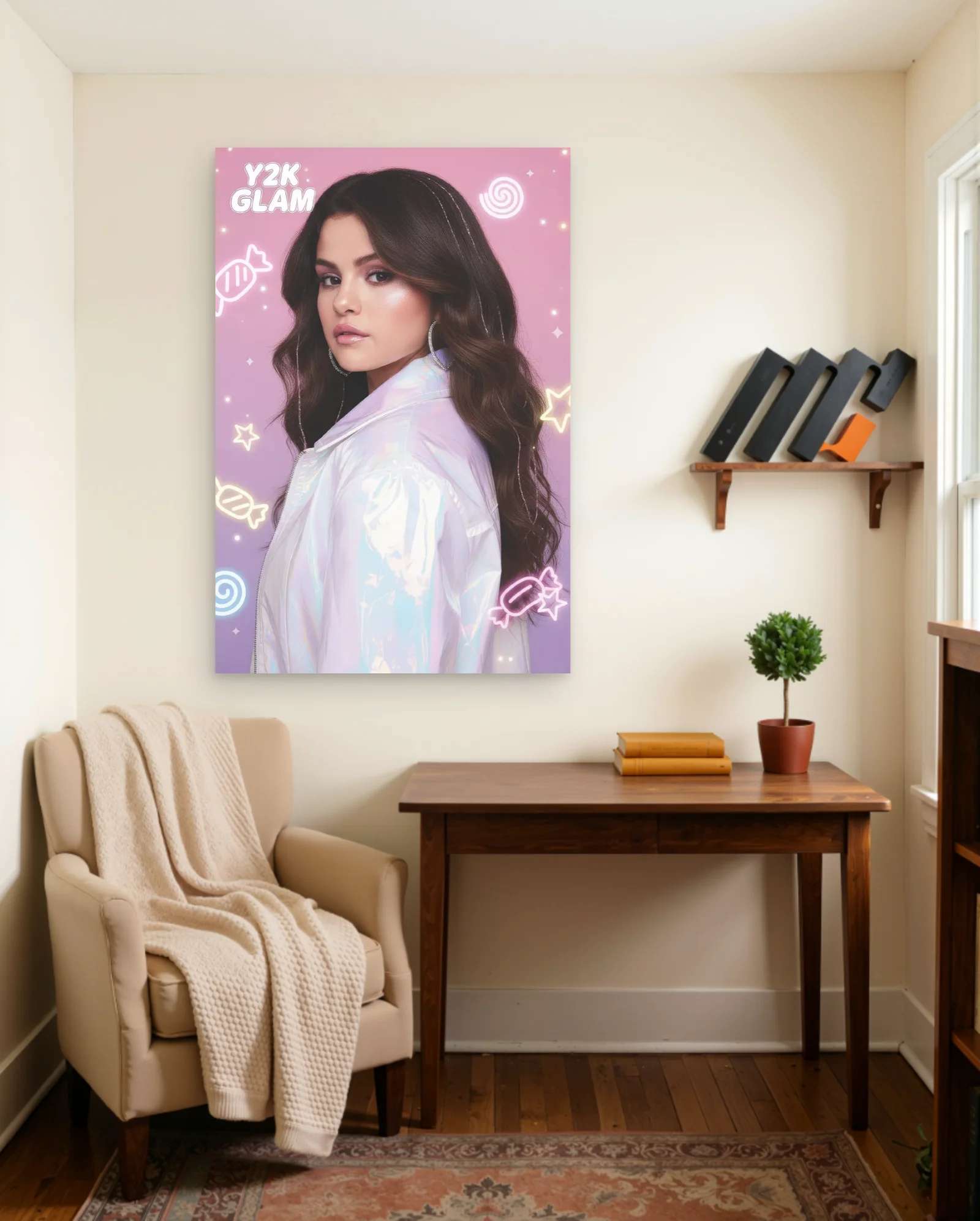 Selena Gomez Poster — framed wall art poster by Memocult