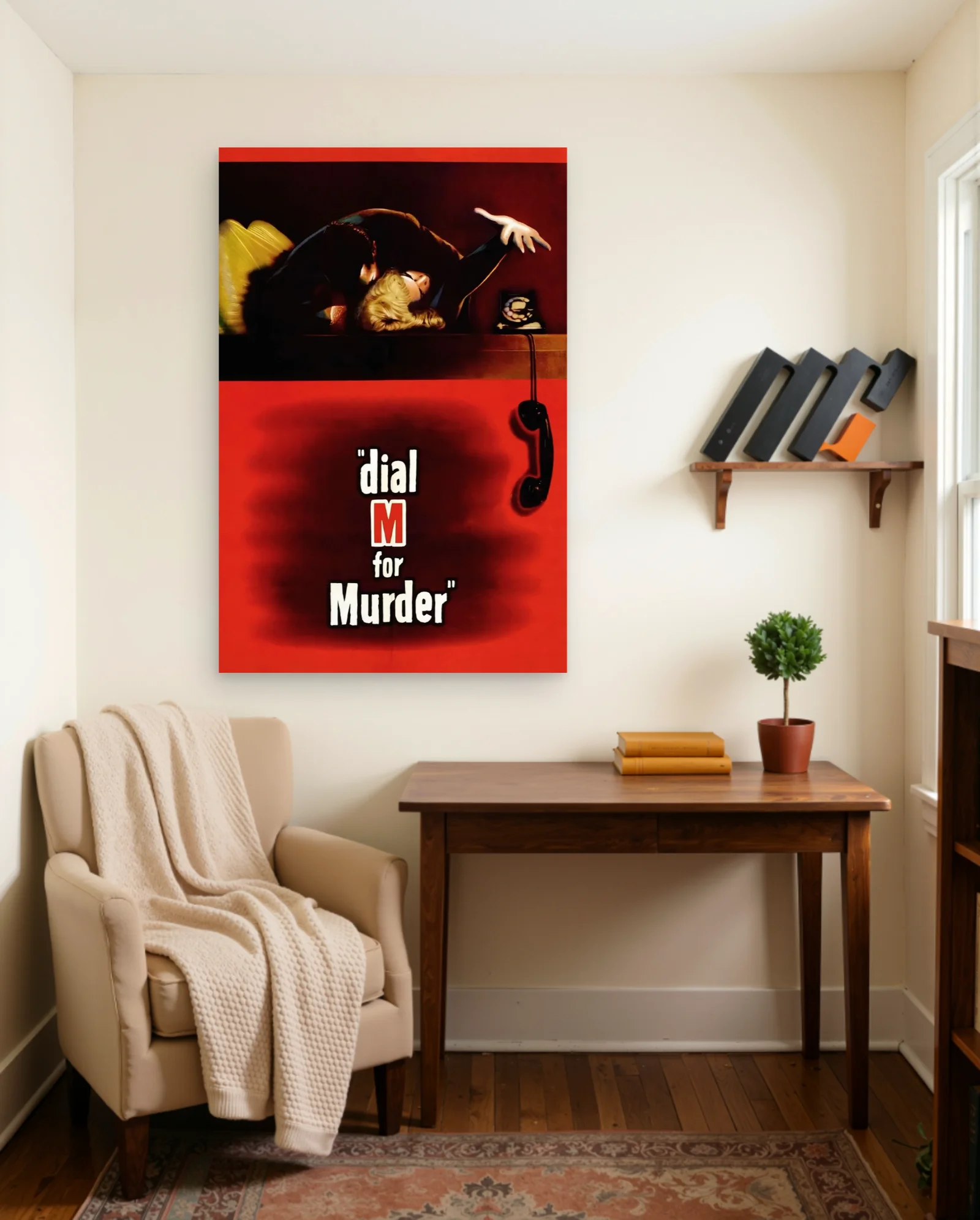 Dial M For Murder Poster — framed wall art poster by Memocult