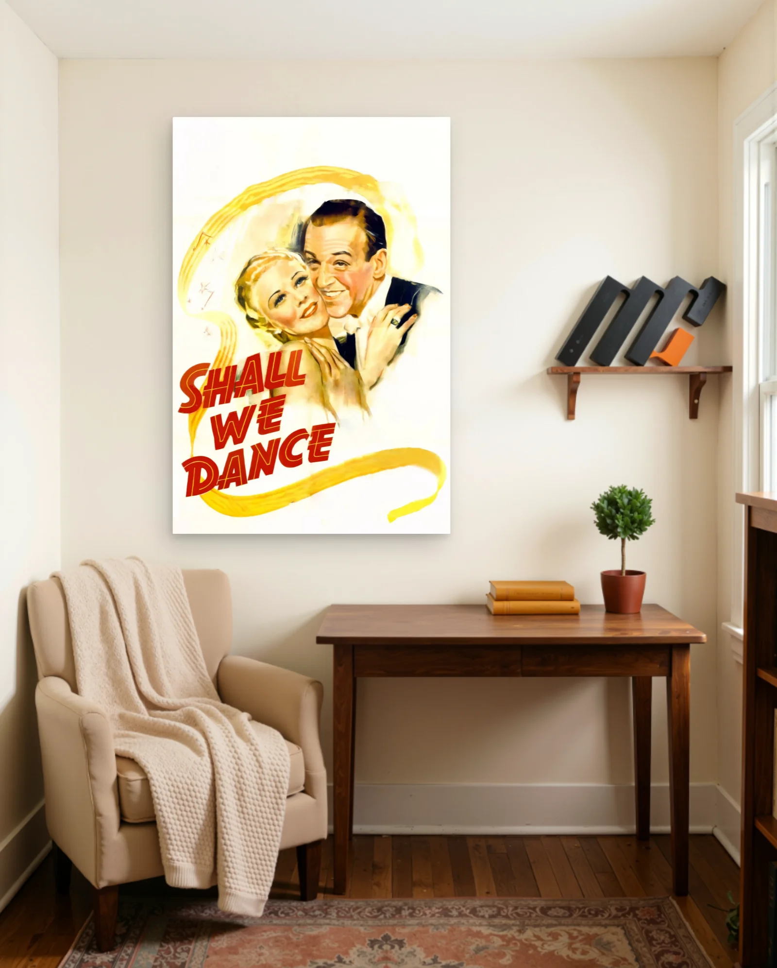Shall We Dance 1937 Poster — framed wall art poster by Memocult