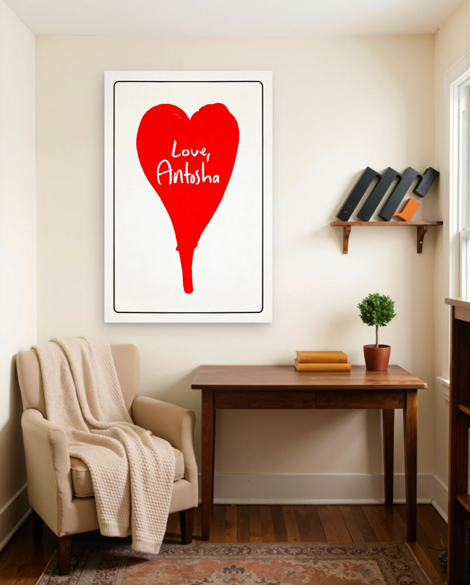 Love, Antosha Poster — framed wall art poster by Memocult