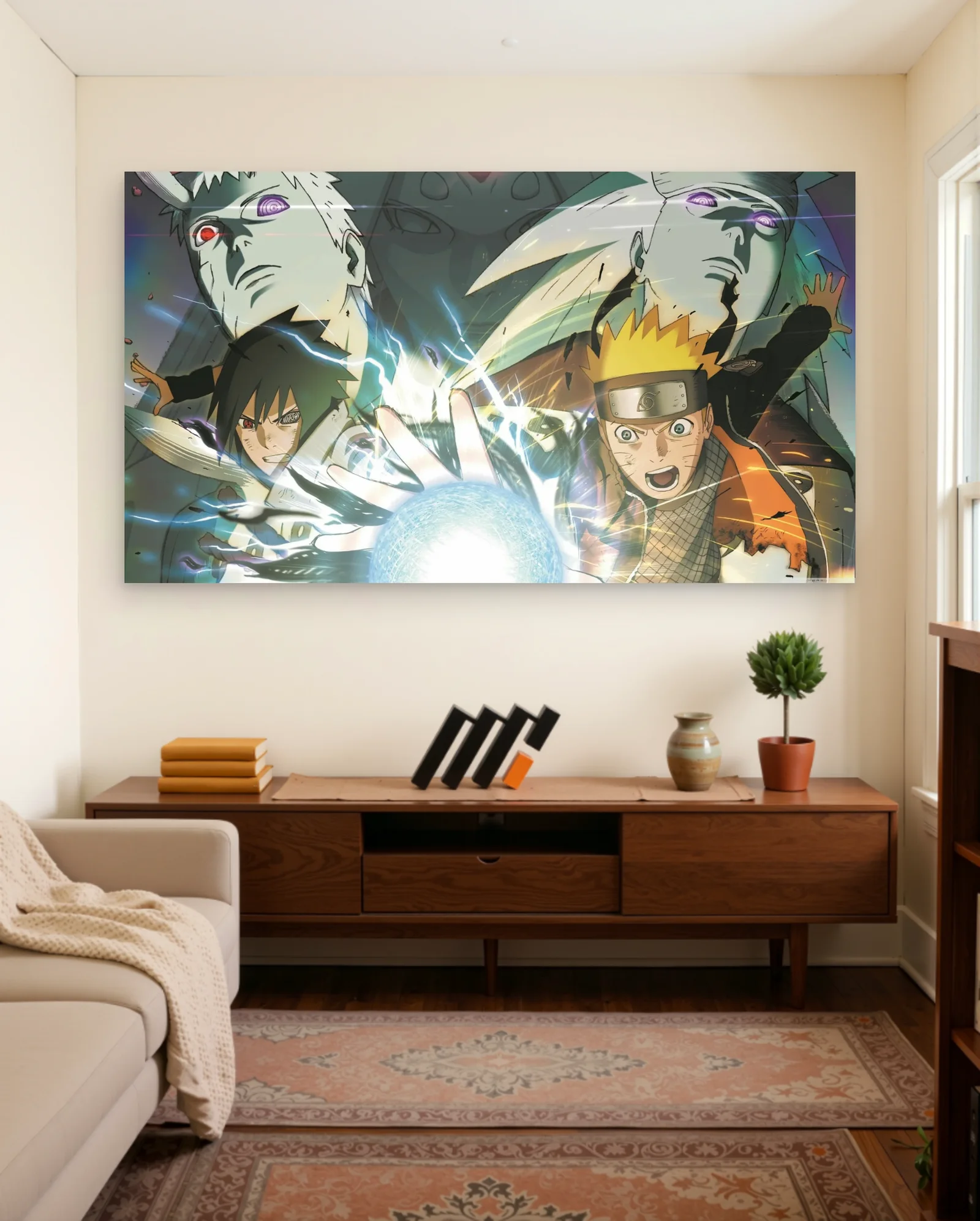 Naruto Sasuke Sage Of Six Paths Poster — framed wall art poster by Memocult
