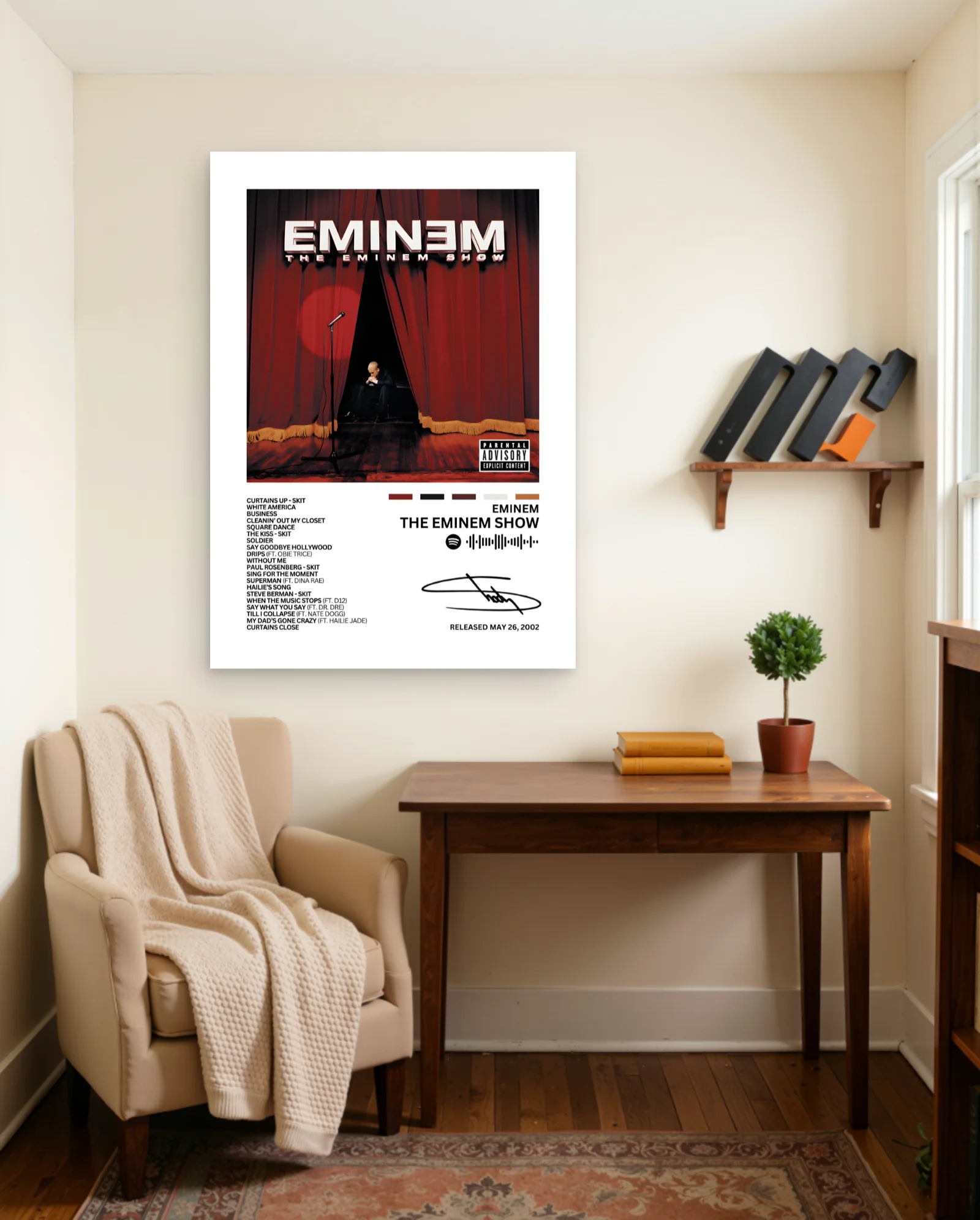 Eminem The Eminem Show Poster — framed wall art poster by Memocult