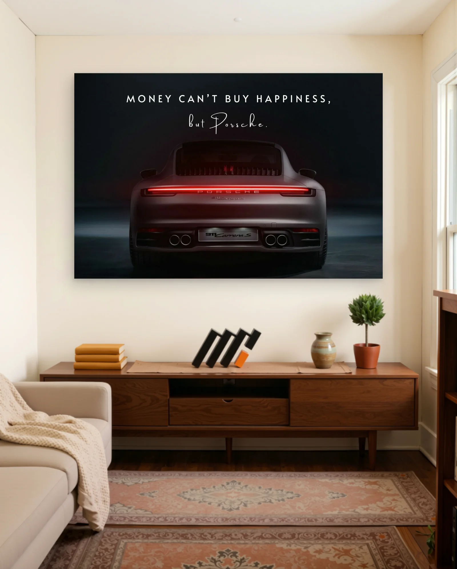 Porsche 911 Carrera S But Porsche Poster — framed wall art poster by Memocult