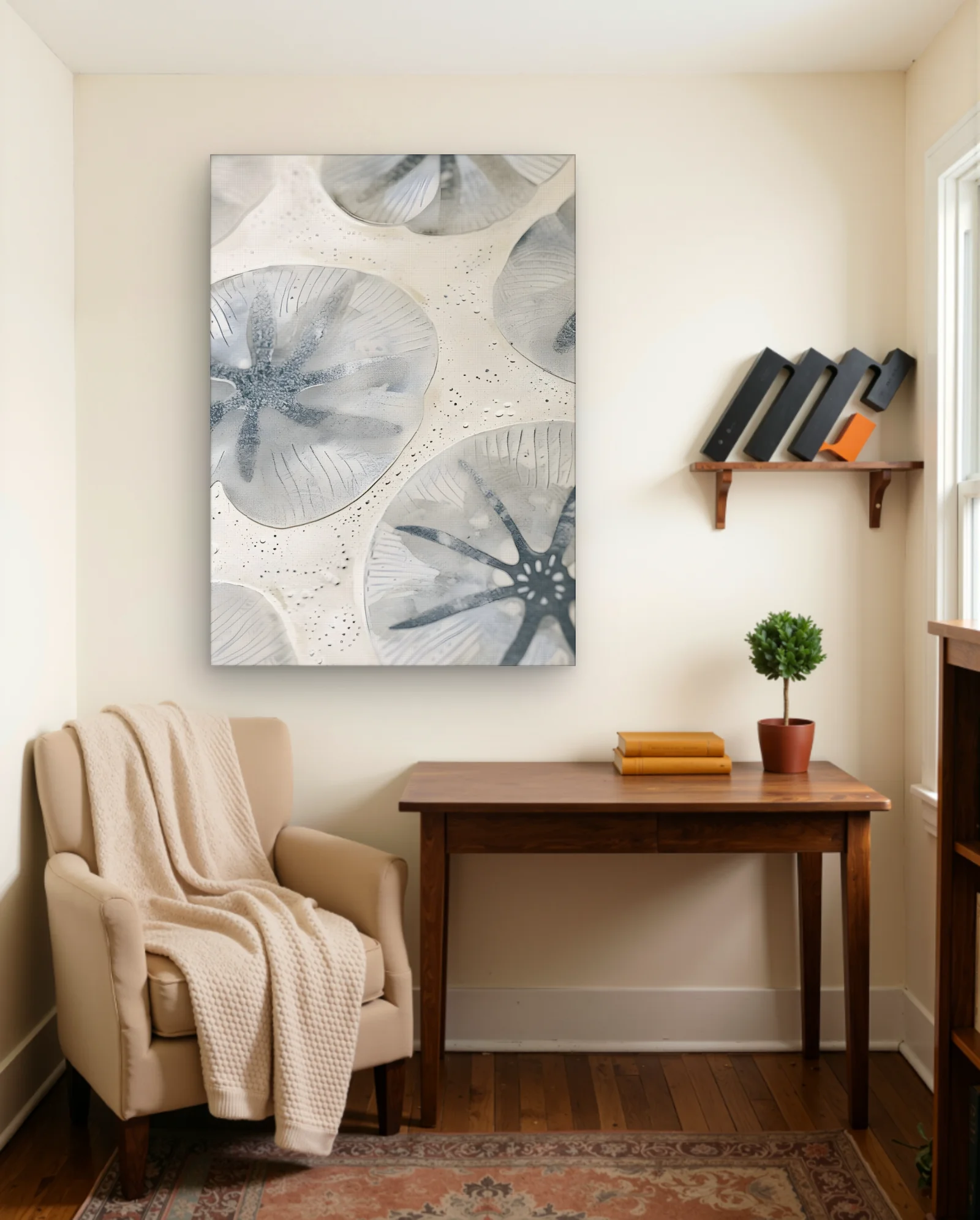 Sand Dollar Pattern Wall Art — Modern Digital Art abstract & modern wall art poster