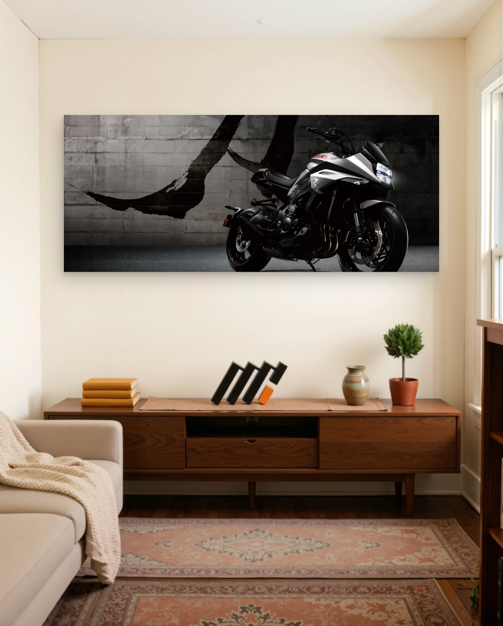 Suzuki GSX-S1000S Katana — framed wall art poster by Memocult