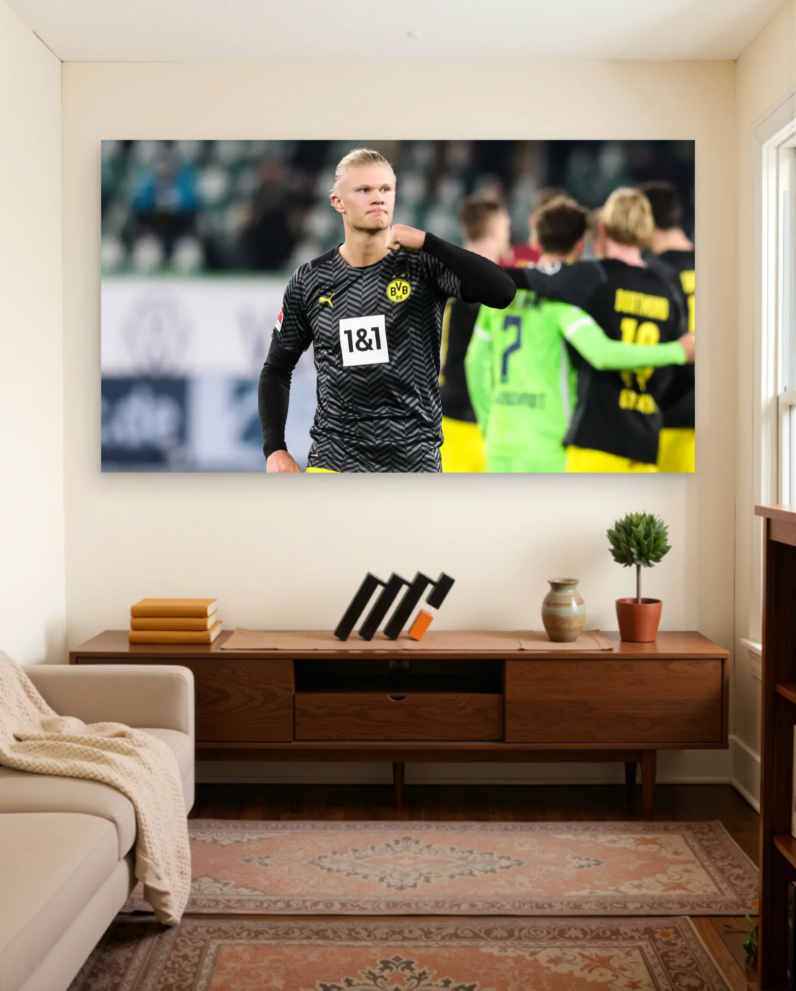 Erling Haaland Borussia Dortmund Celebration — Football sports wall art poster